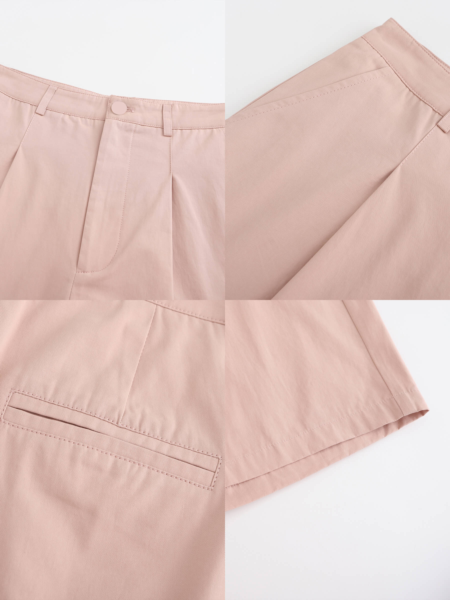 A-line Pleated Tailored Shorts-29