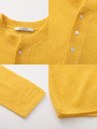 Henley Neck Loose-Fit Long-Sleeve Cover-Up