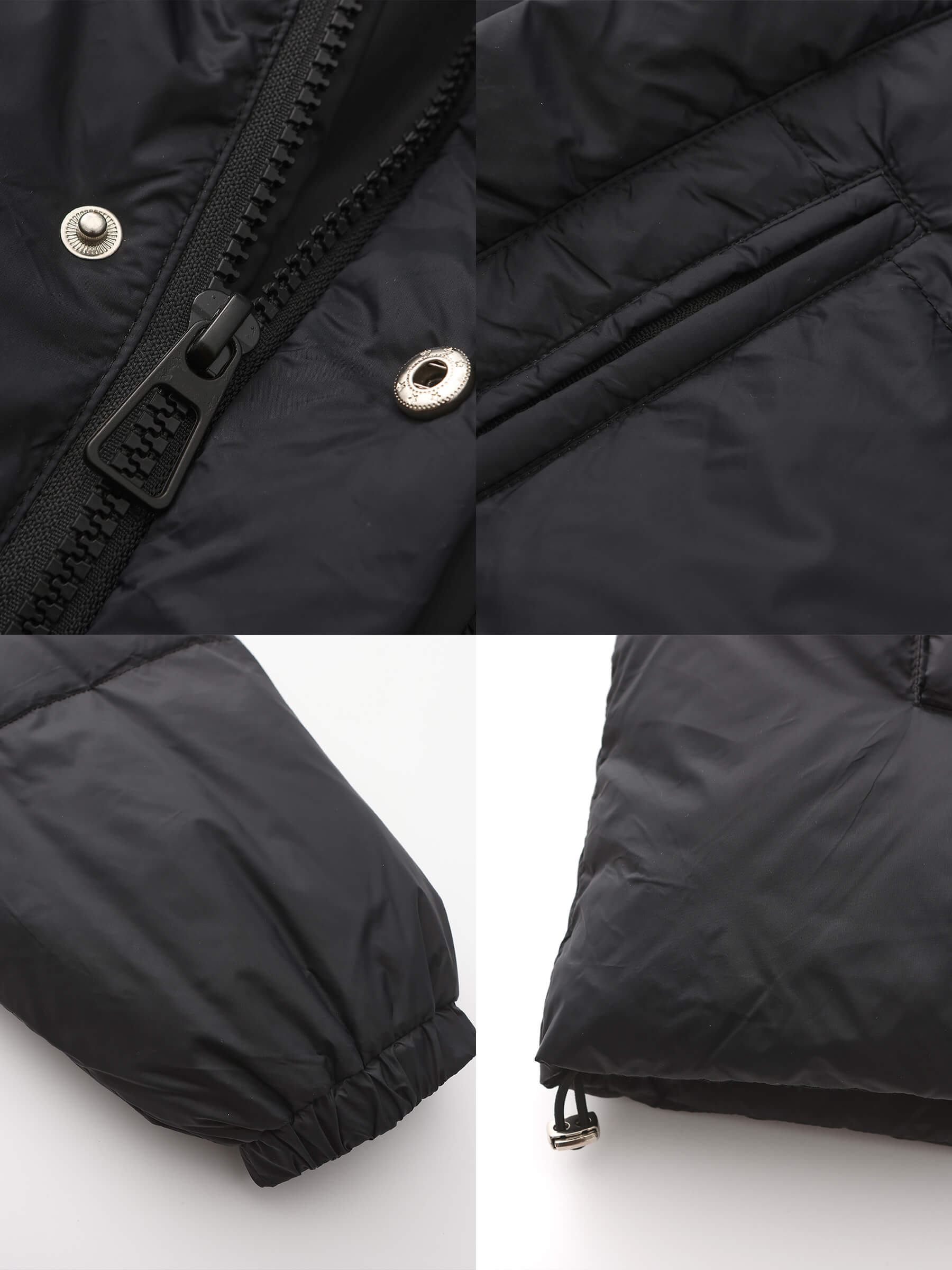 Cropped High Neck Down Coat-30