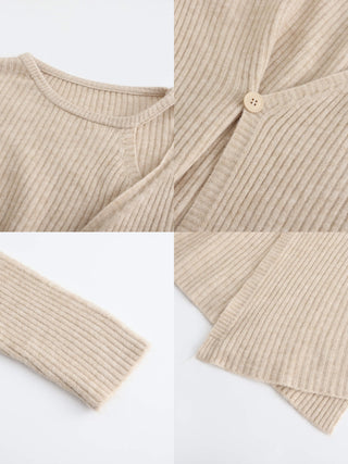Crossover Ribbed Knit Jumper