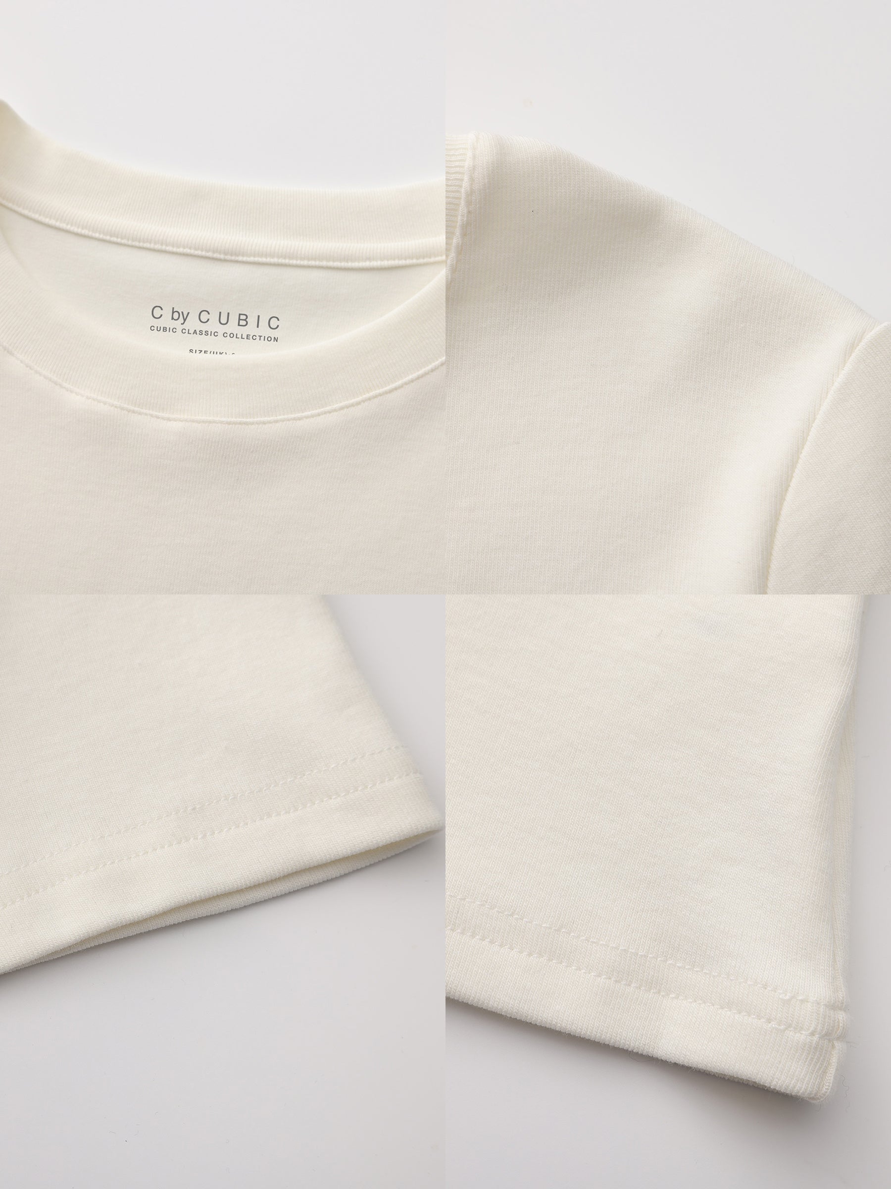 C by CUBIC Crew Neck Short-Sleeve T-Shirt-29