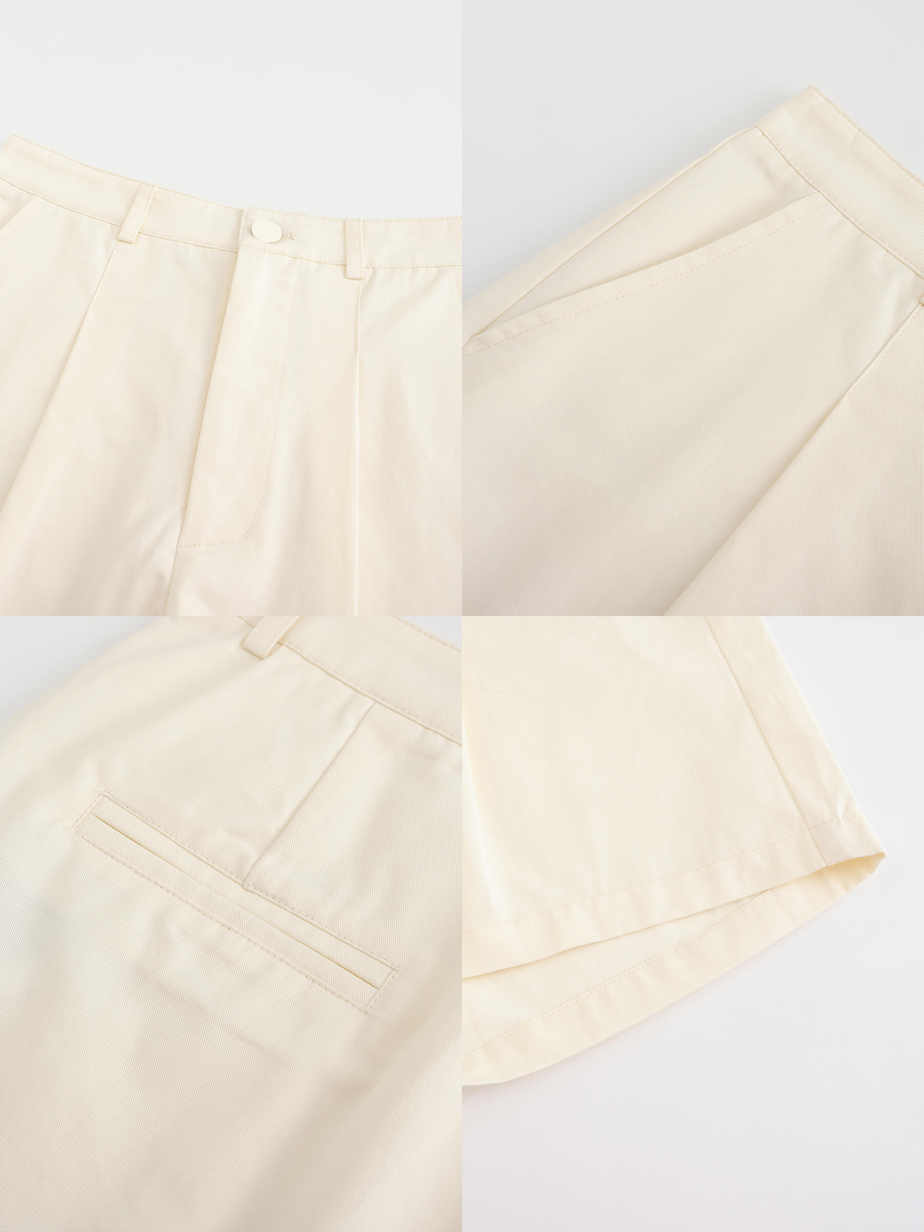 A-line Pleated Tailored Shorts-30