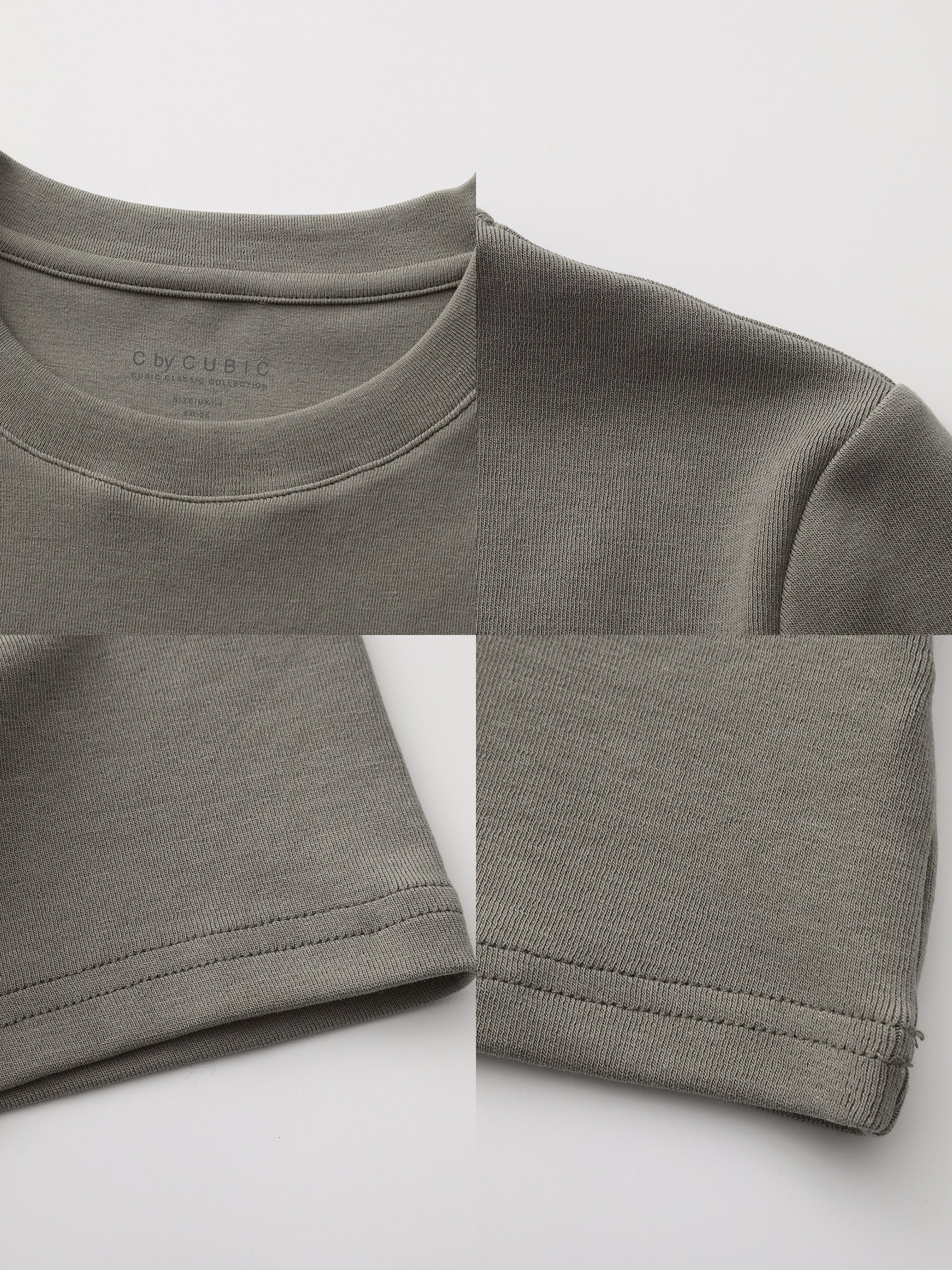 C by CUBIC Crew Neck Short-Sleeve T-Shirt-32