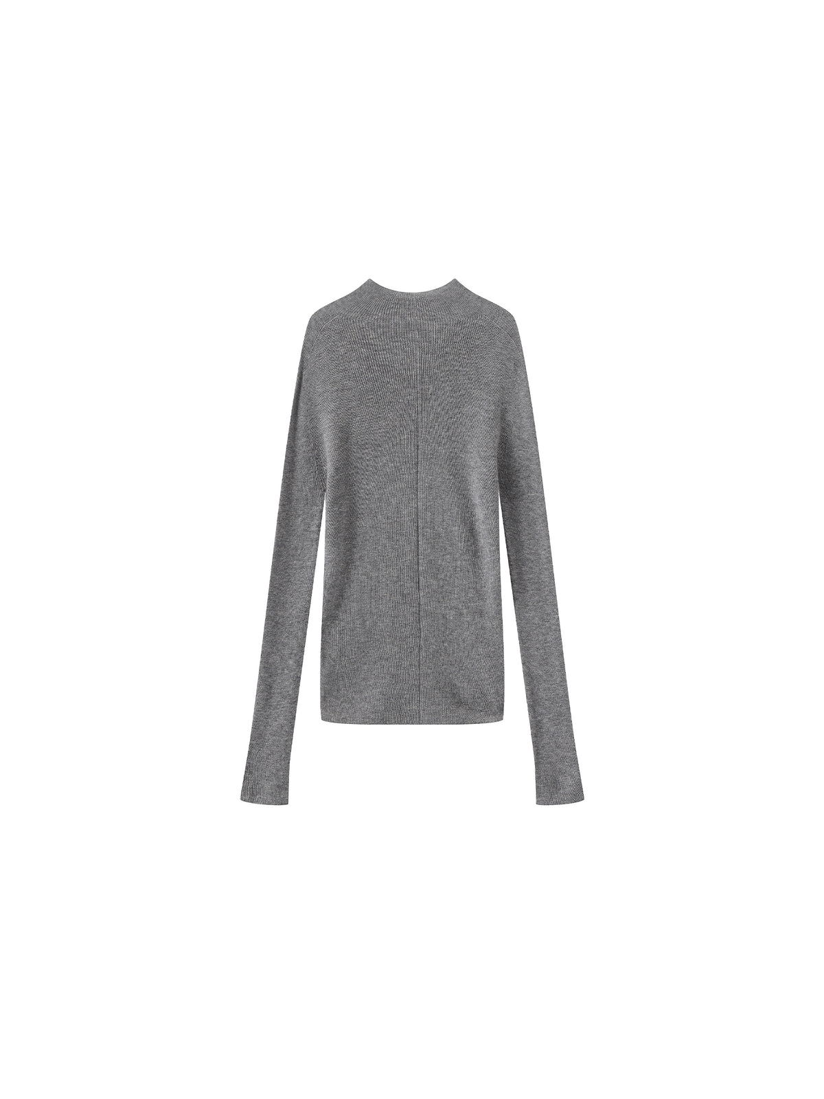 CUBIC 100% Wool Mock‑Neck Fitted Knit Top-27