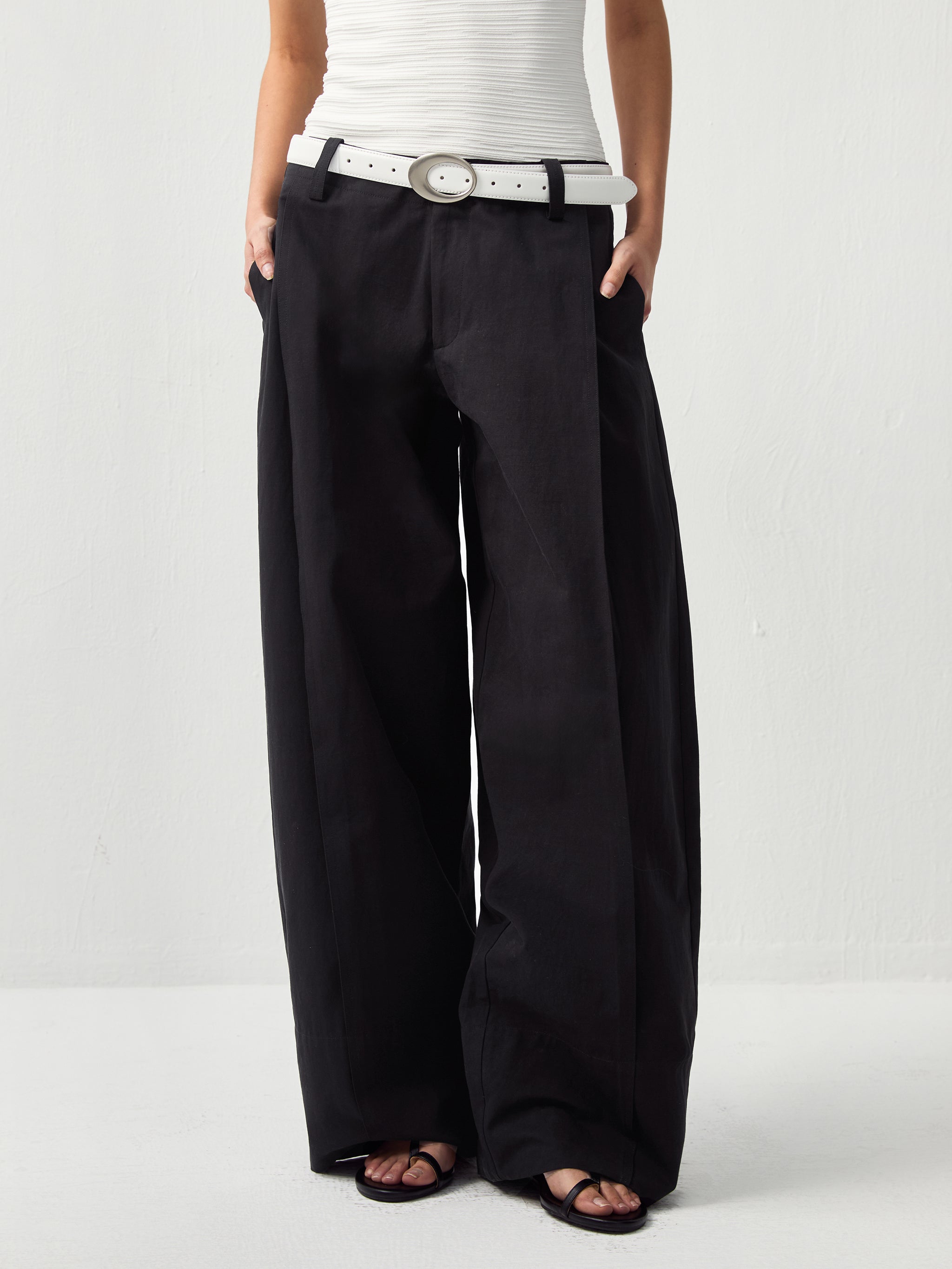 CUBIC Casual Wide-Leg Trousers-2