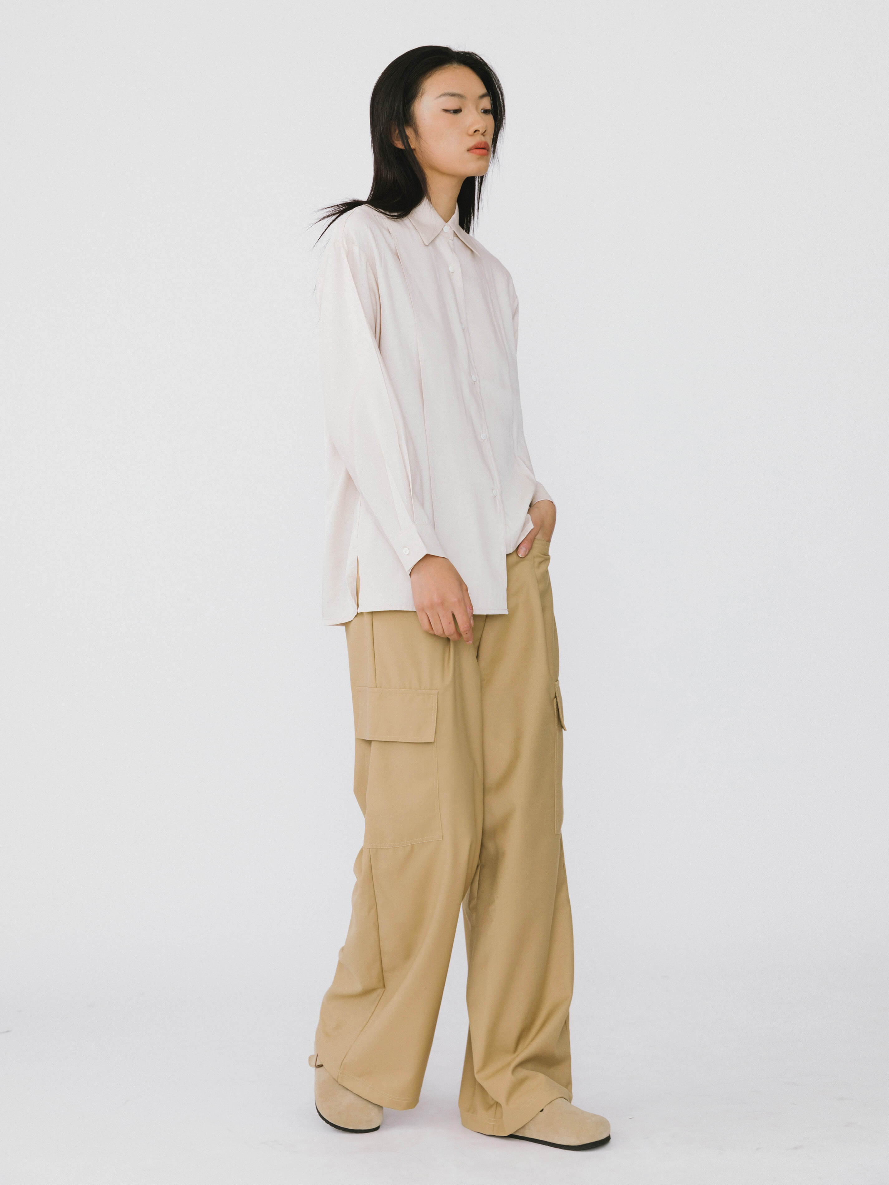 Straight Leg Cargo Trousers-2