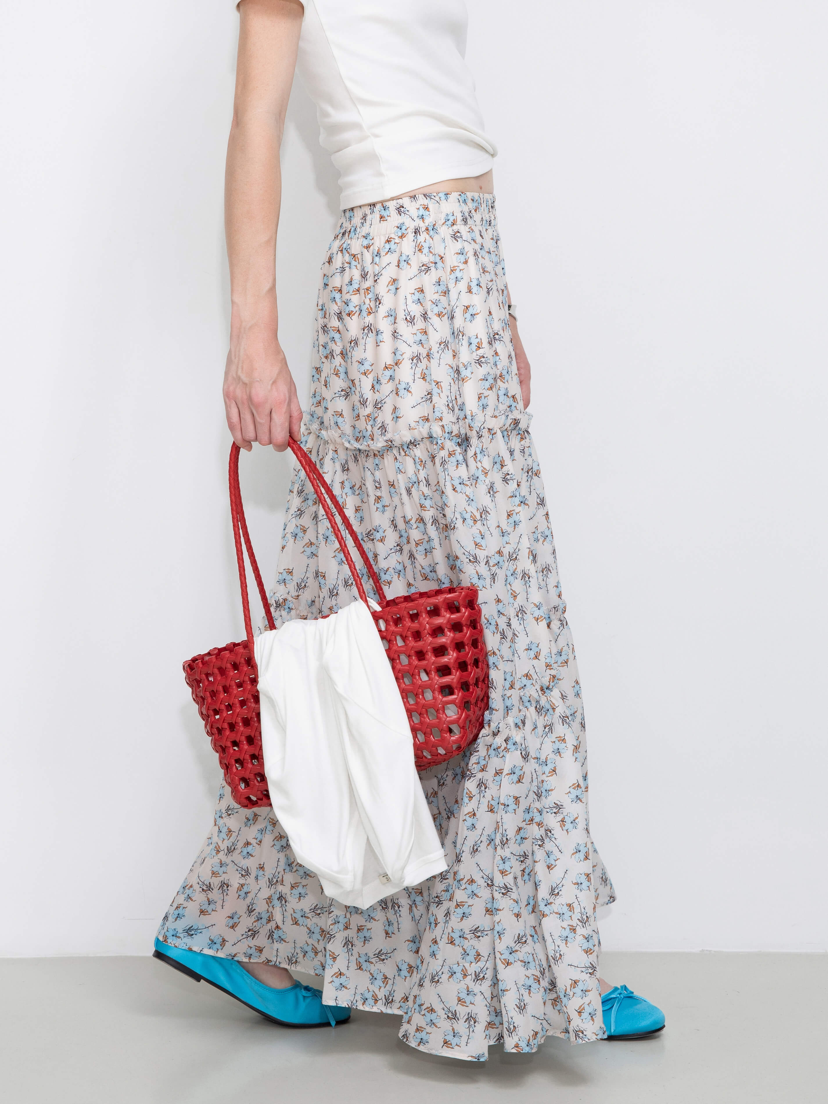 Floral Print Maxi Skirt-2
