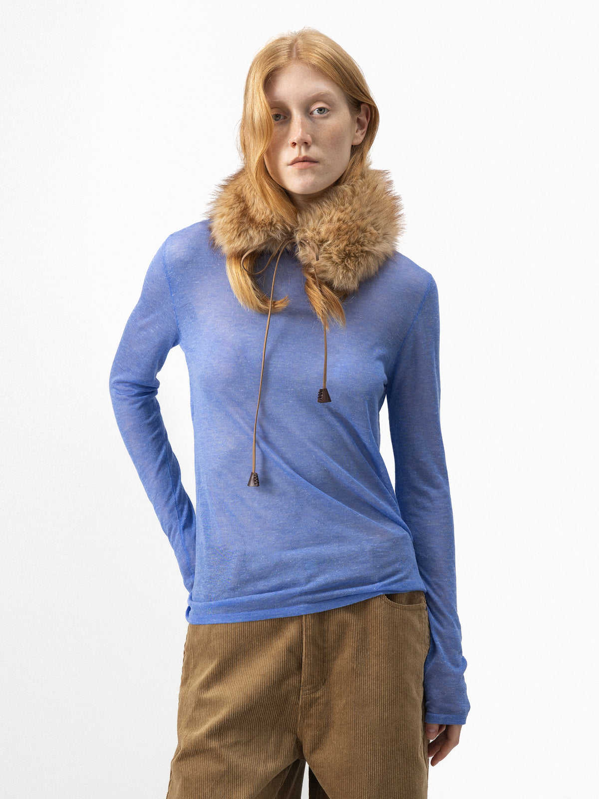 CUBIC Sheer Turtleneck Layering Top-2