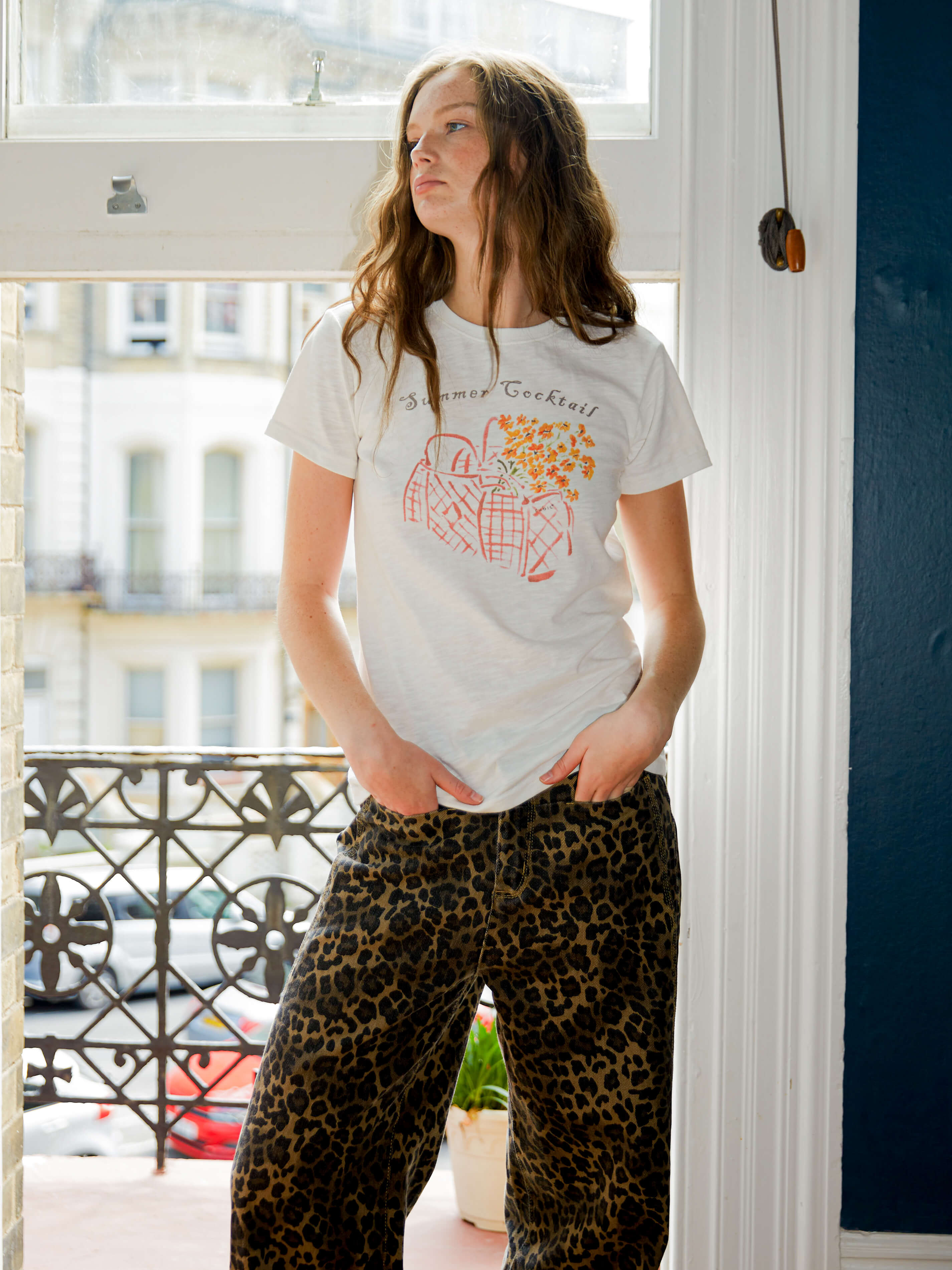 Printed Casual Short-Sleeve Top-2