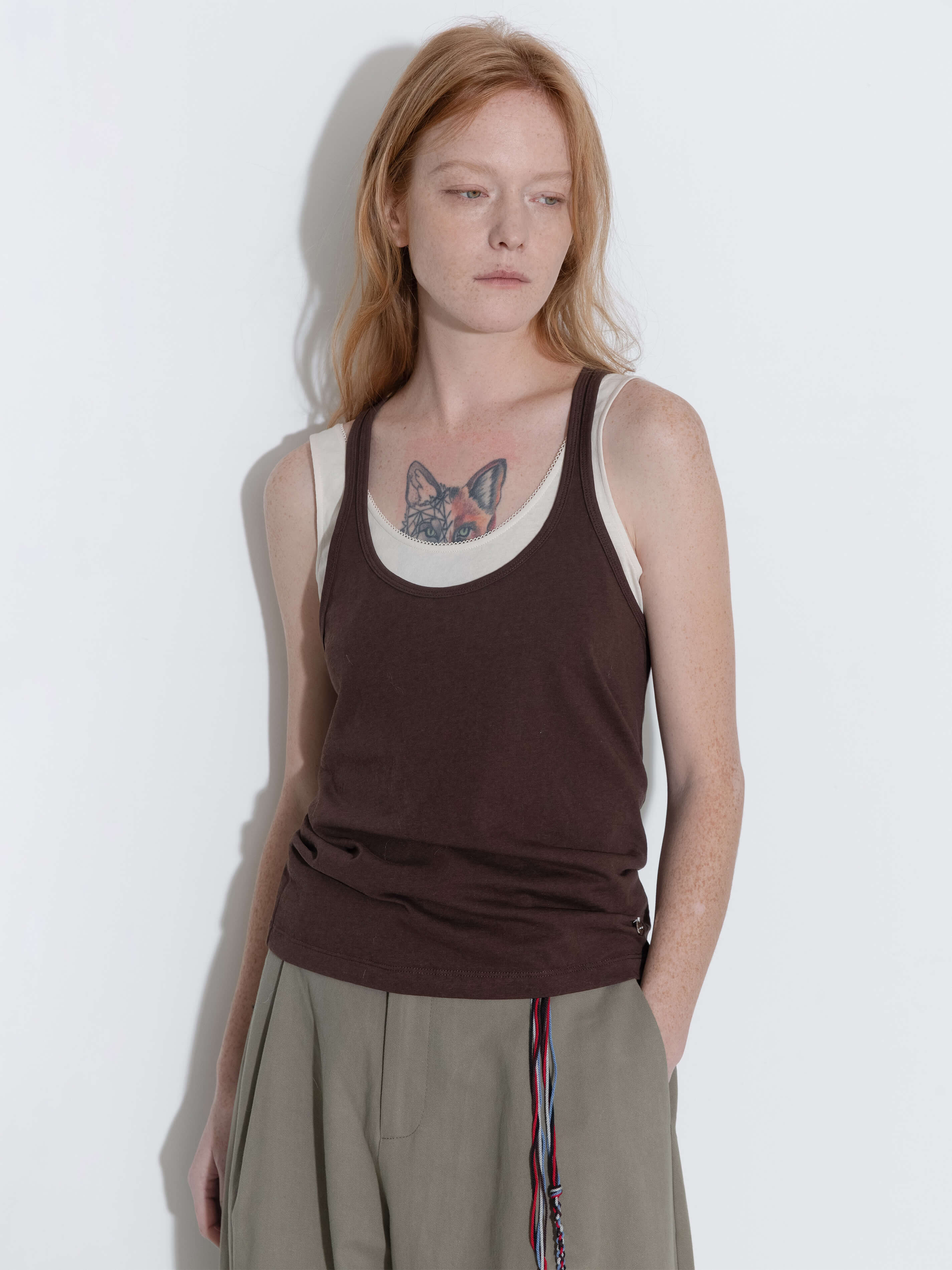 Convertible Two-Piece Color-Block Layered Vest-2