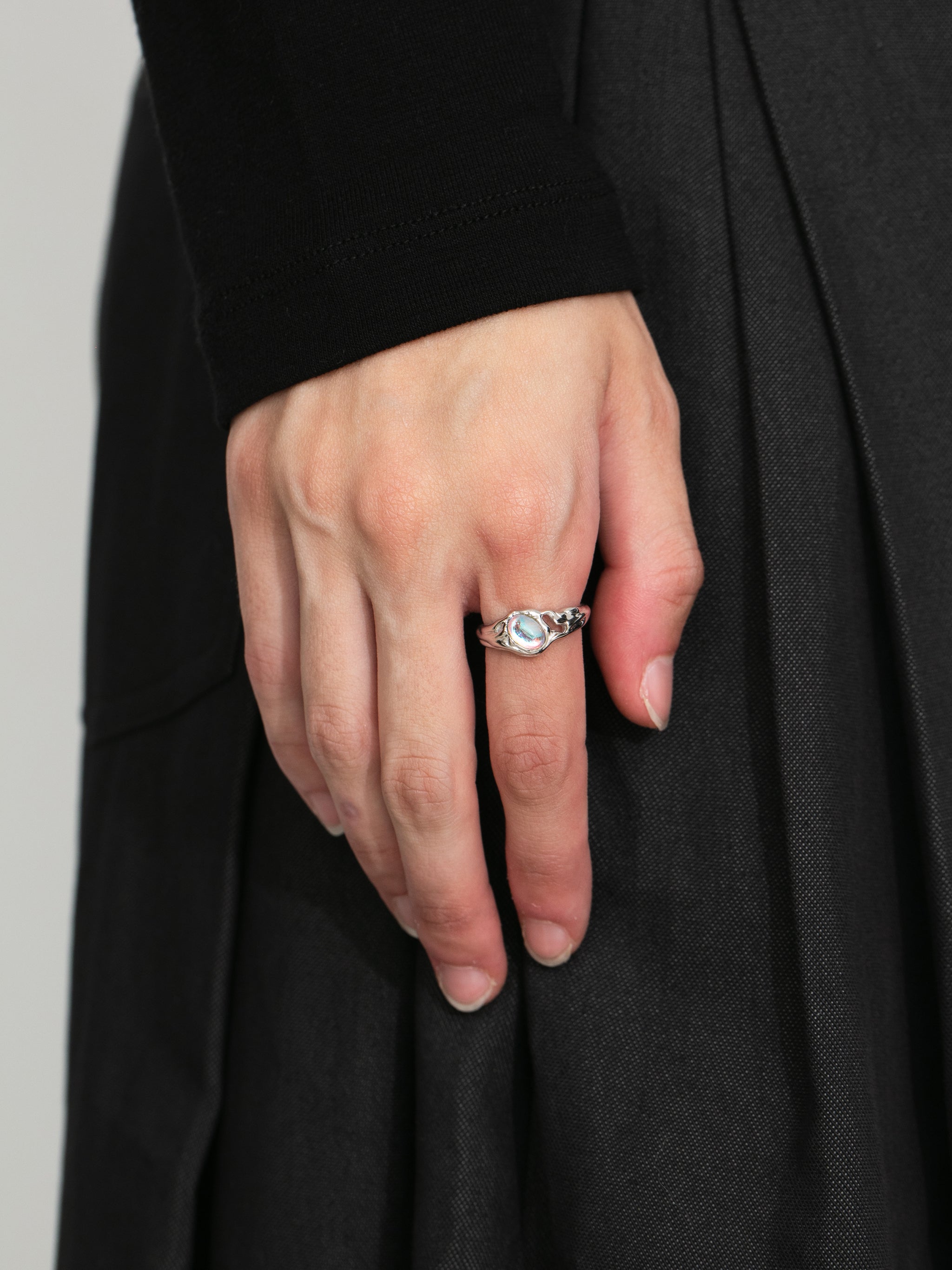 Moonstone Open Ring-2