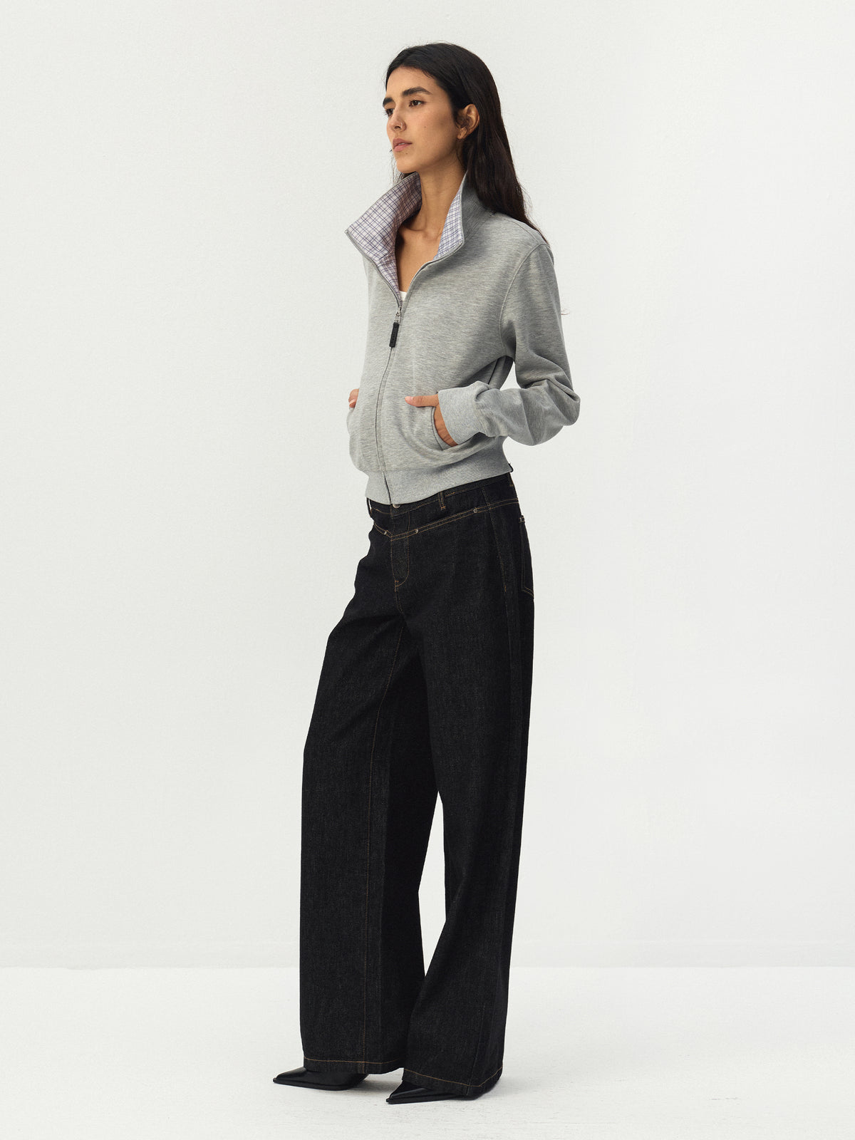 CUBIC High-Rise Wide-Leg Jeans-2