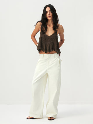CUBIC Lyocell Lace Ruffled Camisole