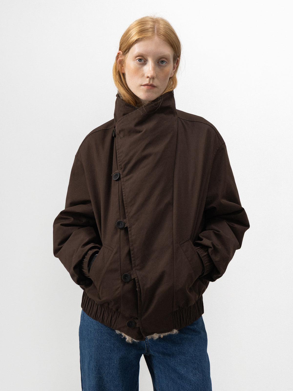 CUBIC Oversized Faux-Fur Collar Down Jacket-2