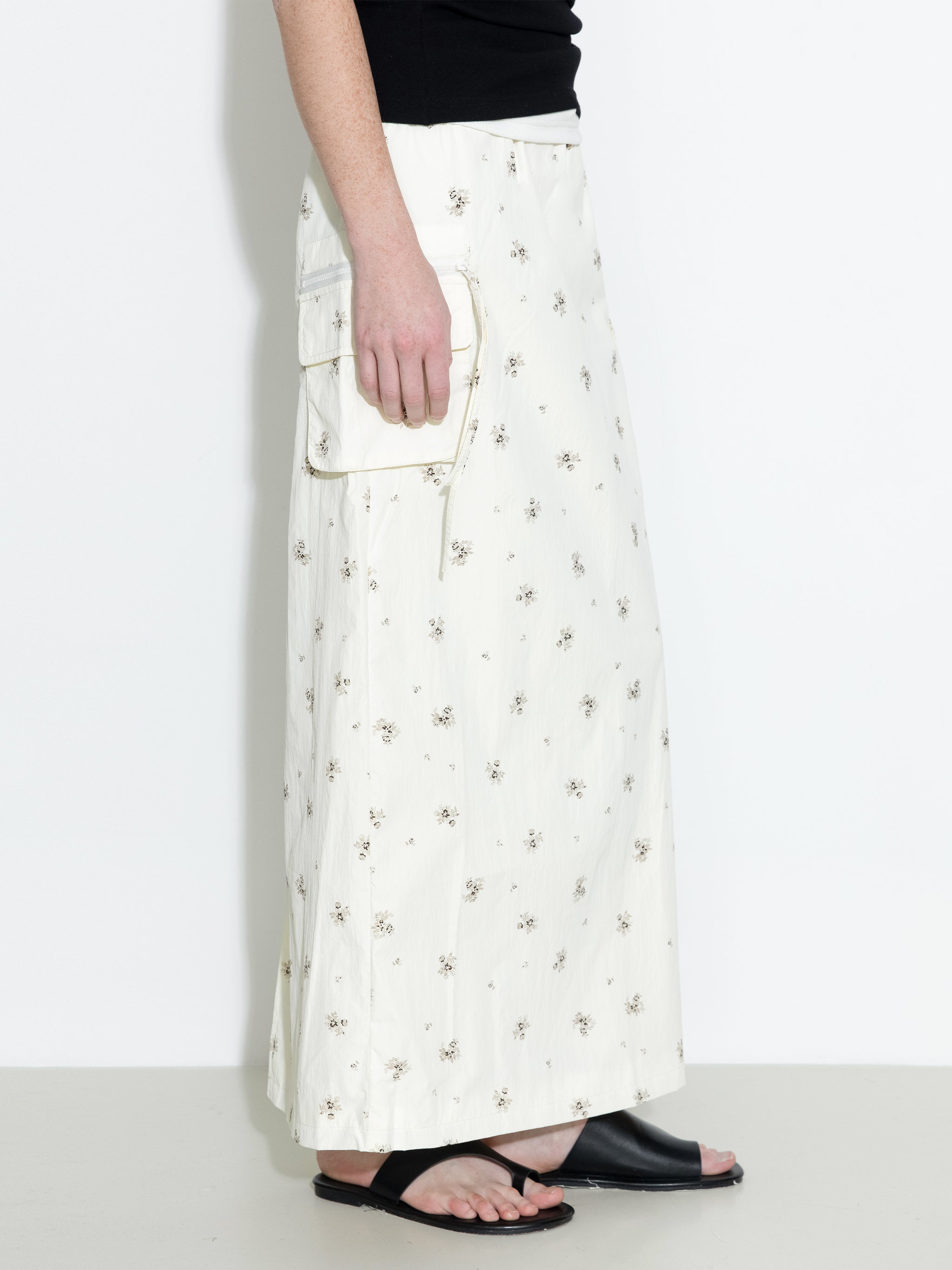 A-line Floral Skirt-2