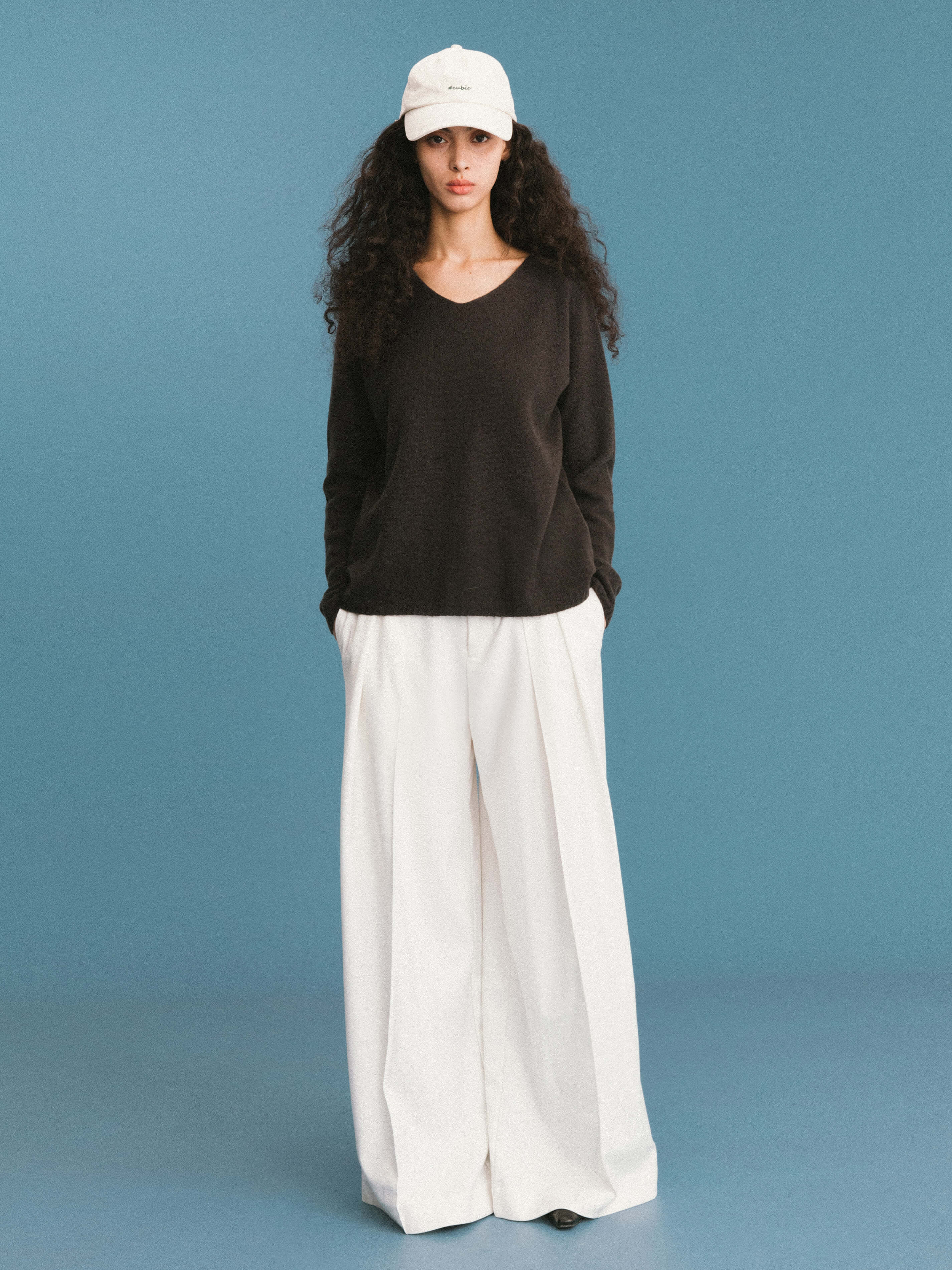 ONE BY CUBIC Boxy 100% Sheep Wool Knitwear Jumper-2