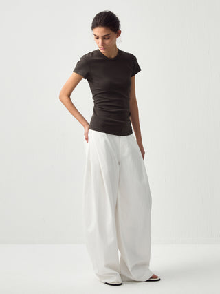 CUBIC Slim Cropped Crew Neck Top