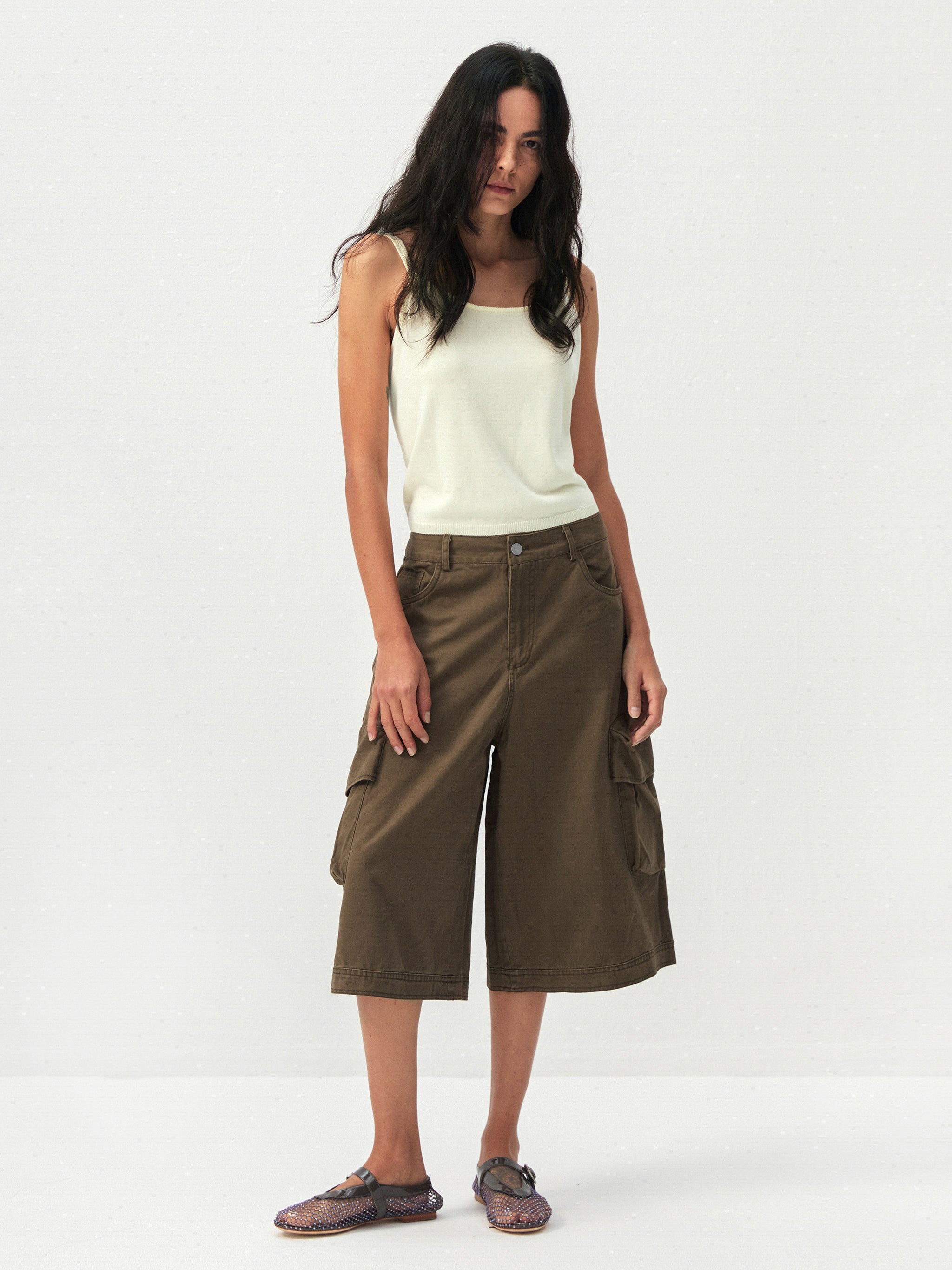 CUBIC 100% Cotton Cargo Culottes-2