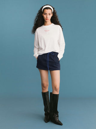 ONE BY CUBIC White Oversized Sweatshirt