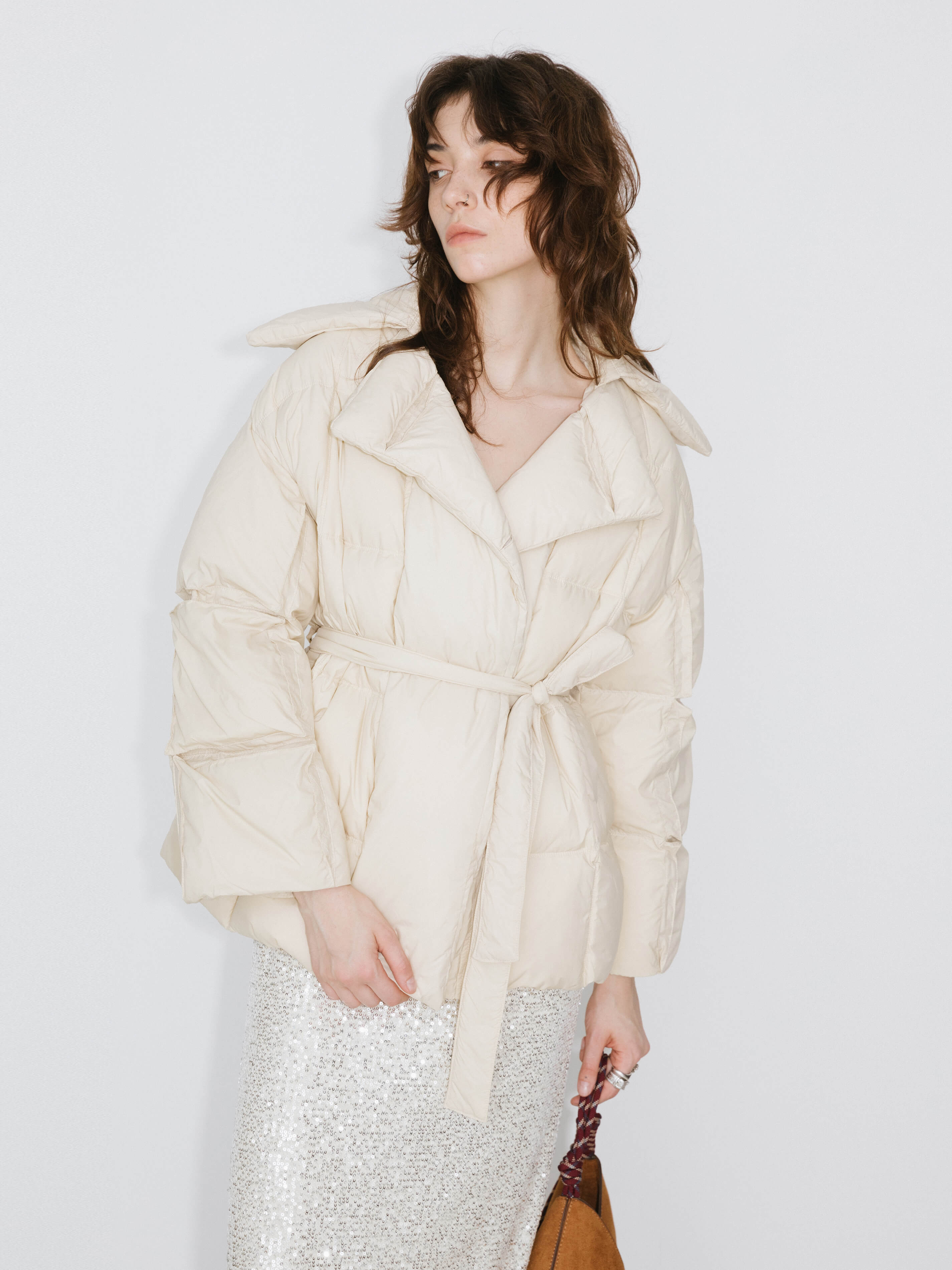 Short Boxy Down Coat-2