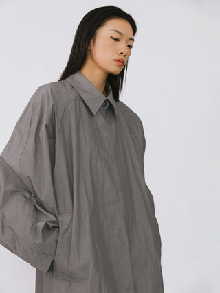 Relaxed Long Trench Coat