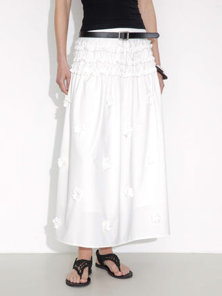 3D Floral Maxi Skirt