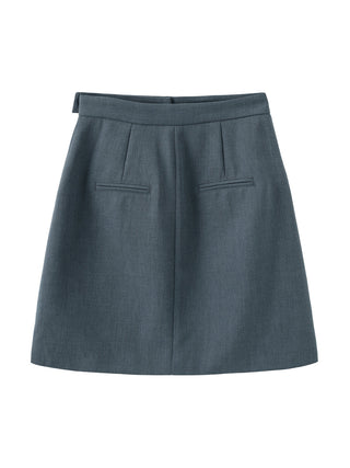 Cut Out Tailored Mini Skirt