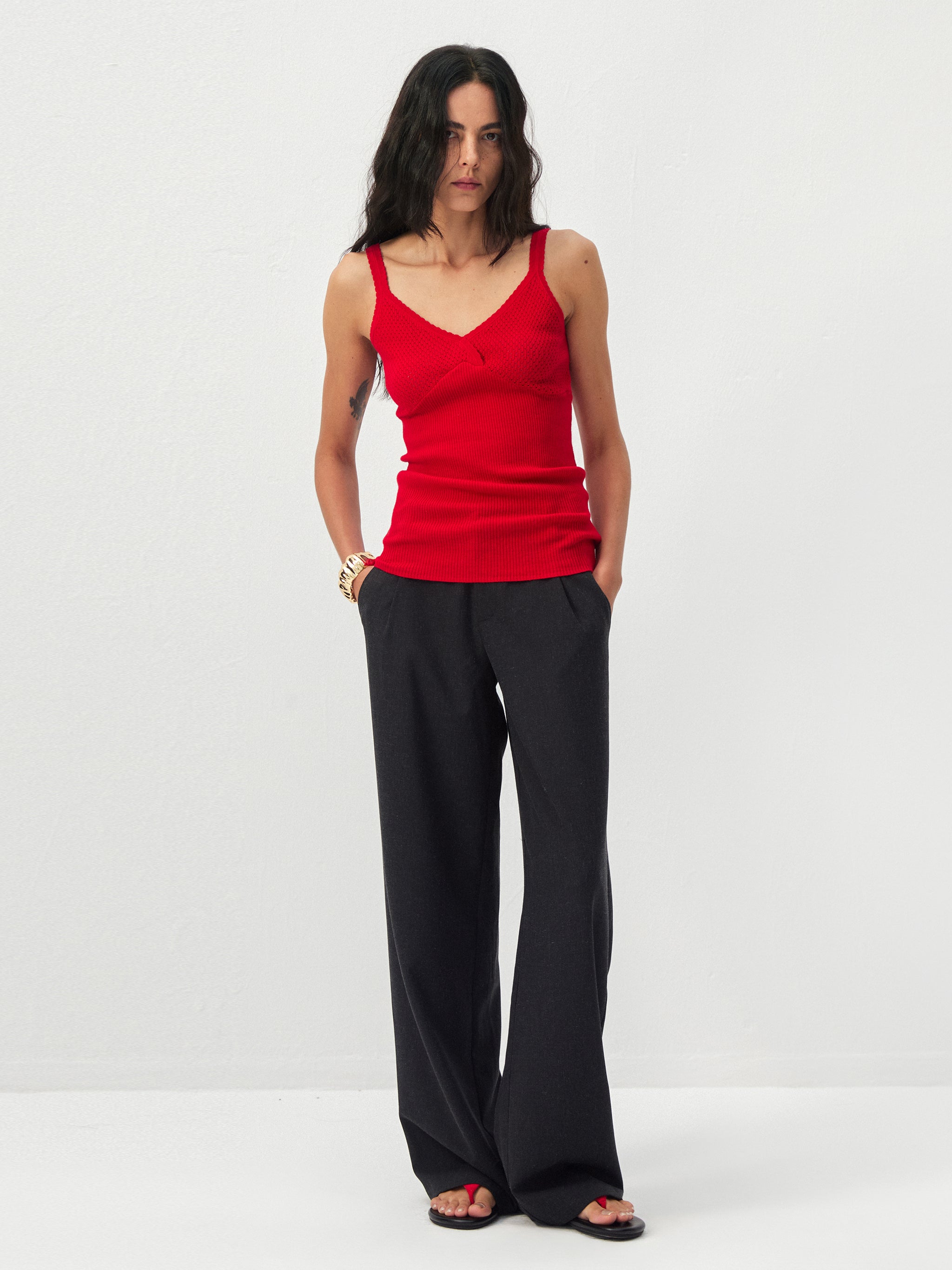 CUBIC 100% Cotton Knit Camisole-2