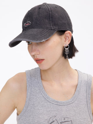 Denim Cubic Cap