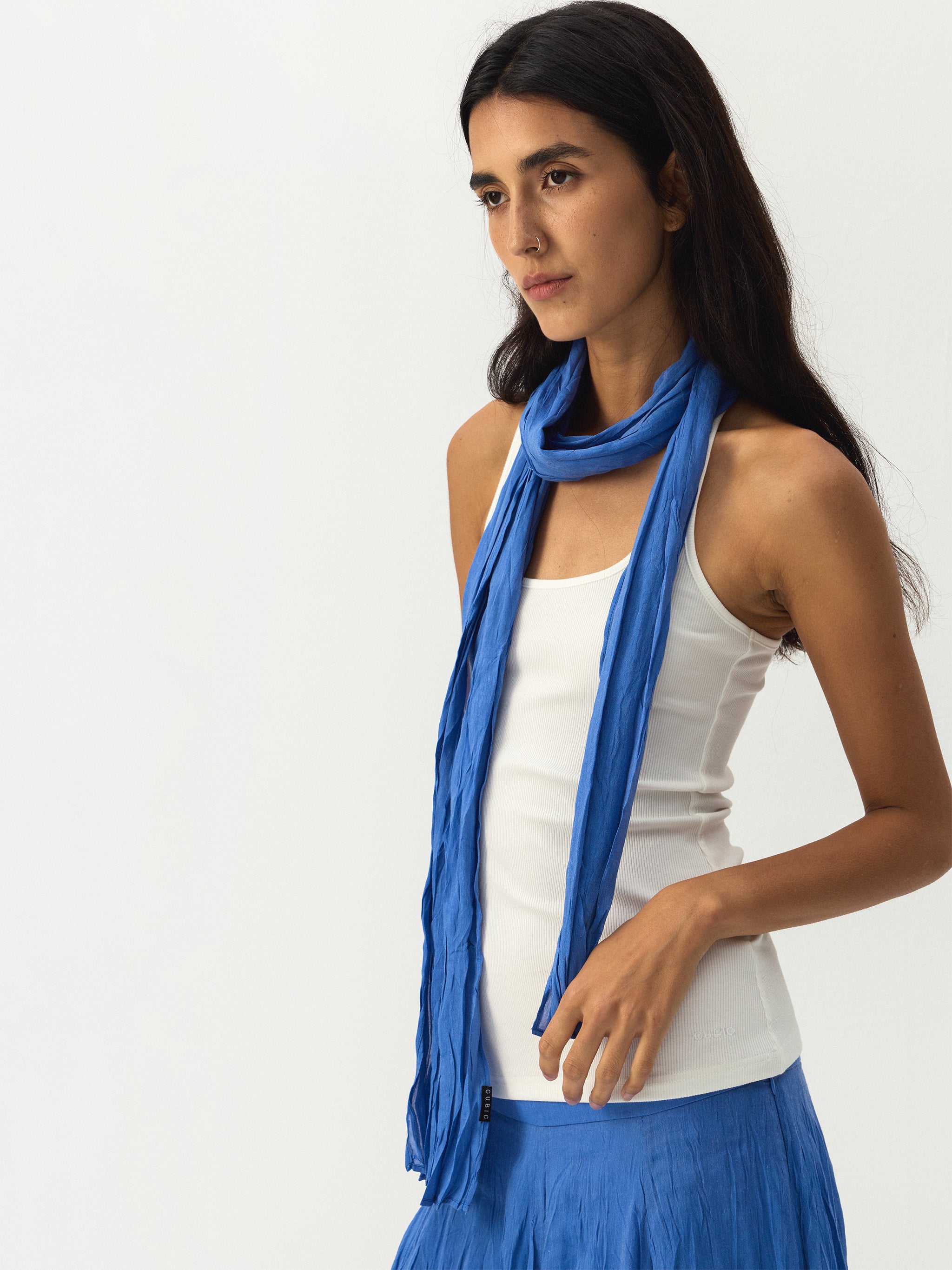 CUBIC Crinkled Lightweight Scarf-2