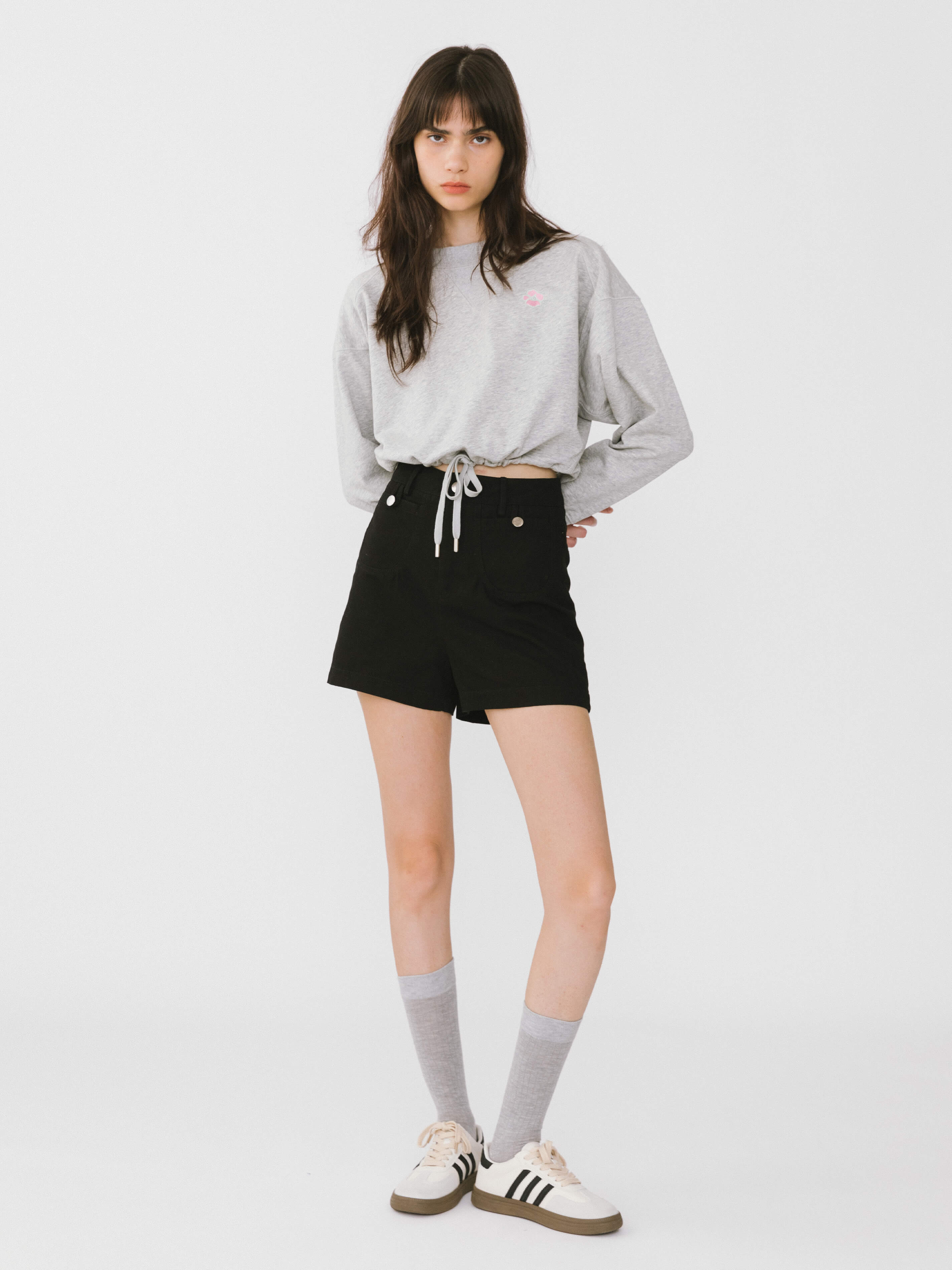 Short Basic Sweatshirt-5