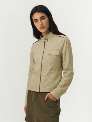 CUBIC Washed Cotton Moto Jacket