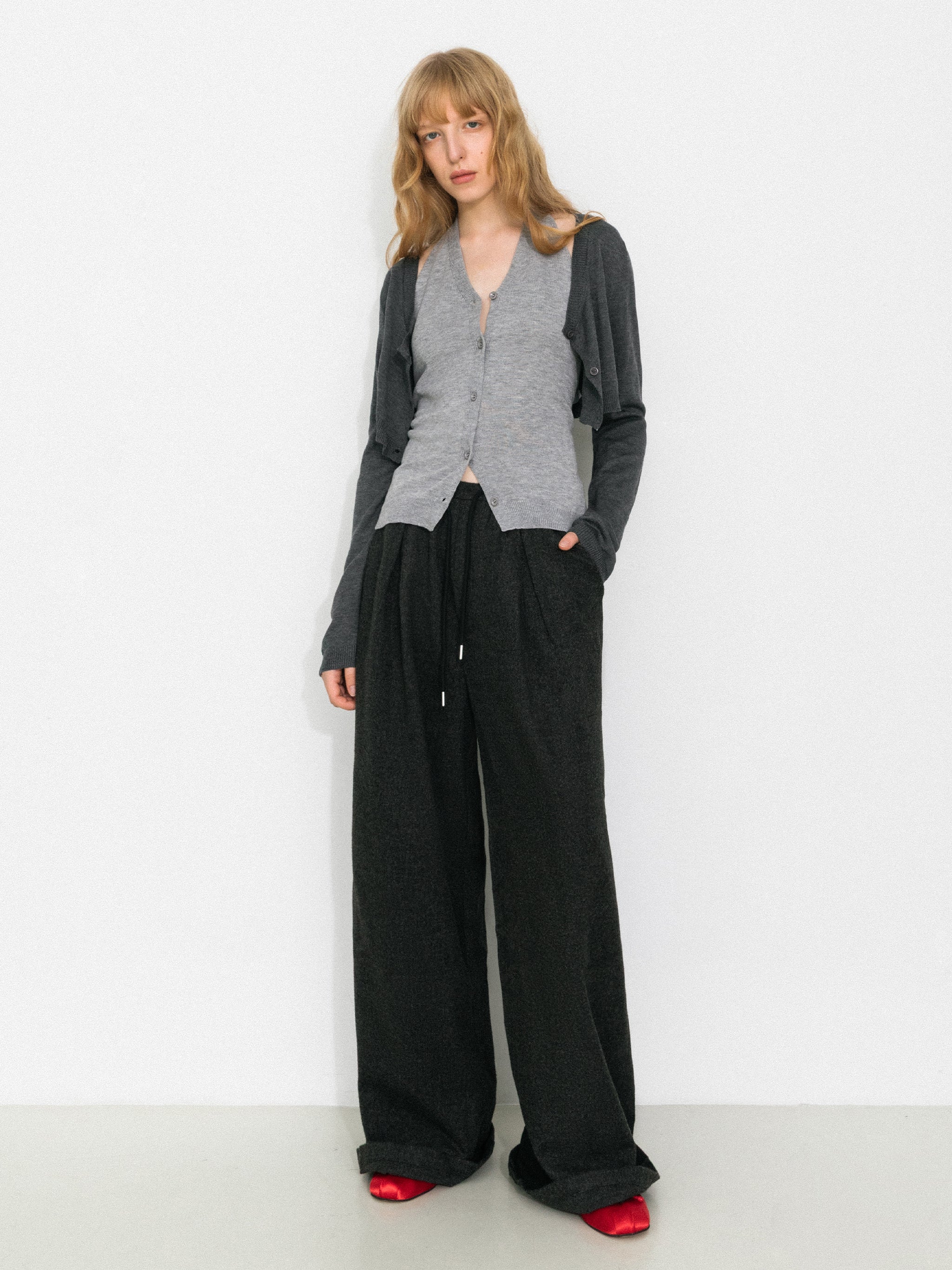 Minimal Color-Block Halter Two-Piece Top-2