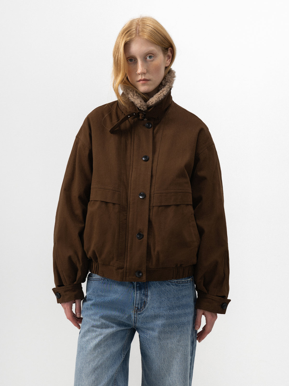 CUBIC Detachable Faux-Fur Collar Down Jacket-2