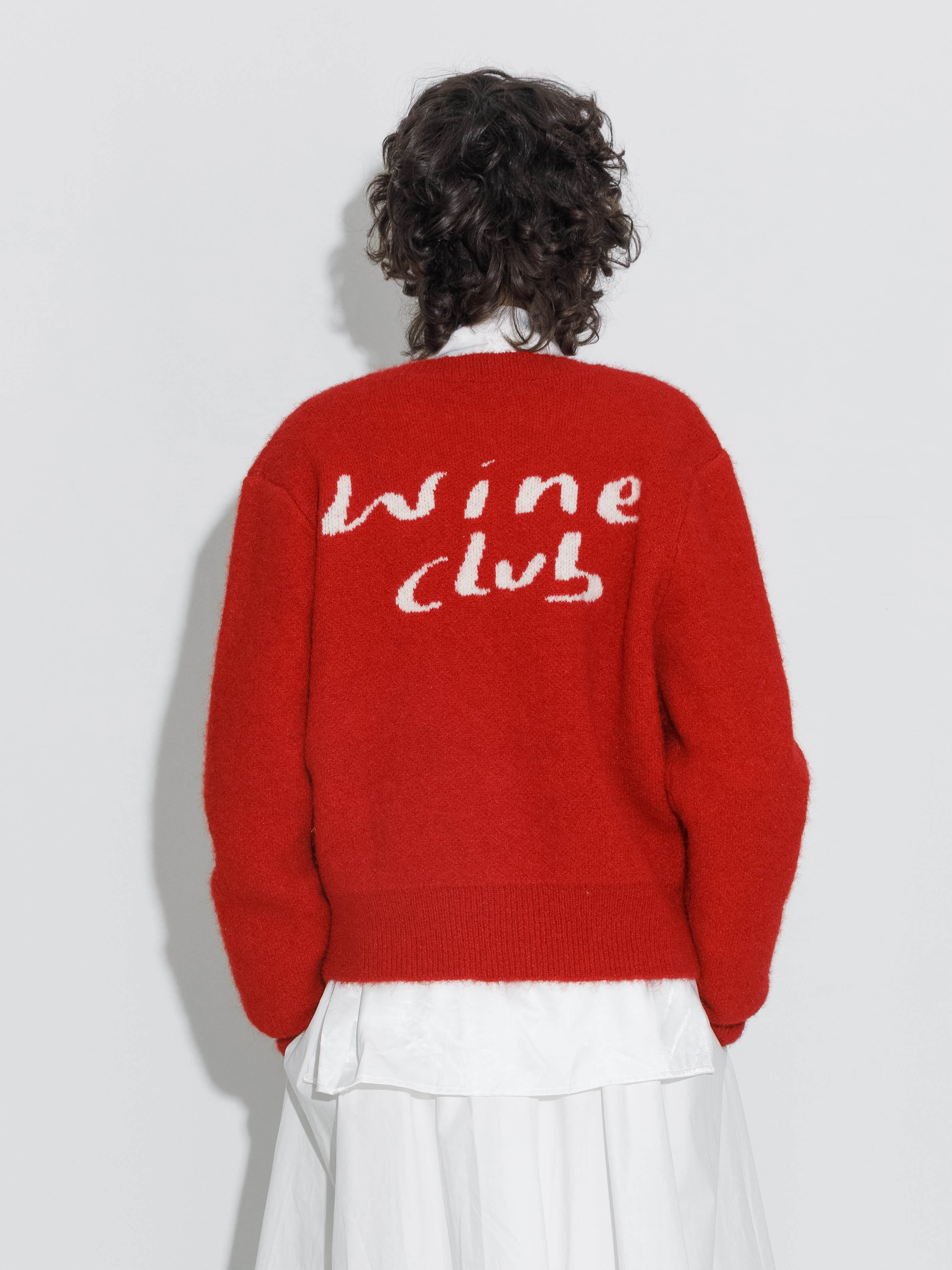 "CUBIC WINE CLUB" Cardigan-2