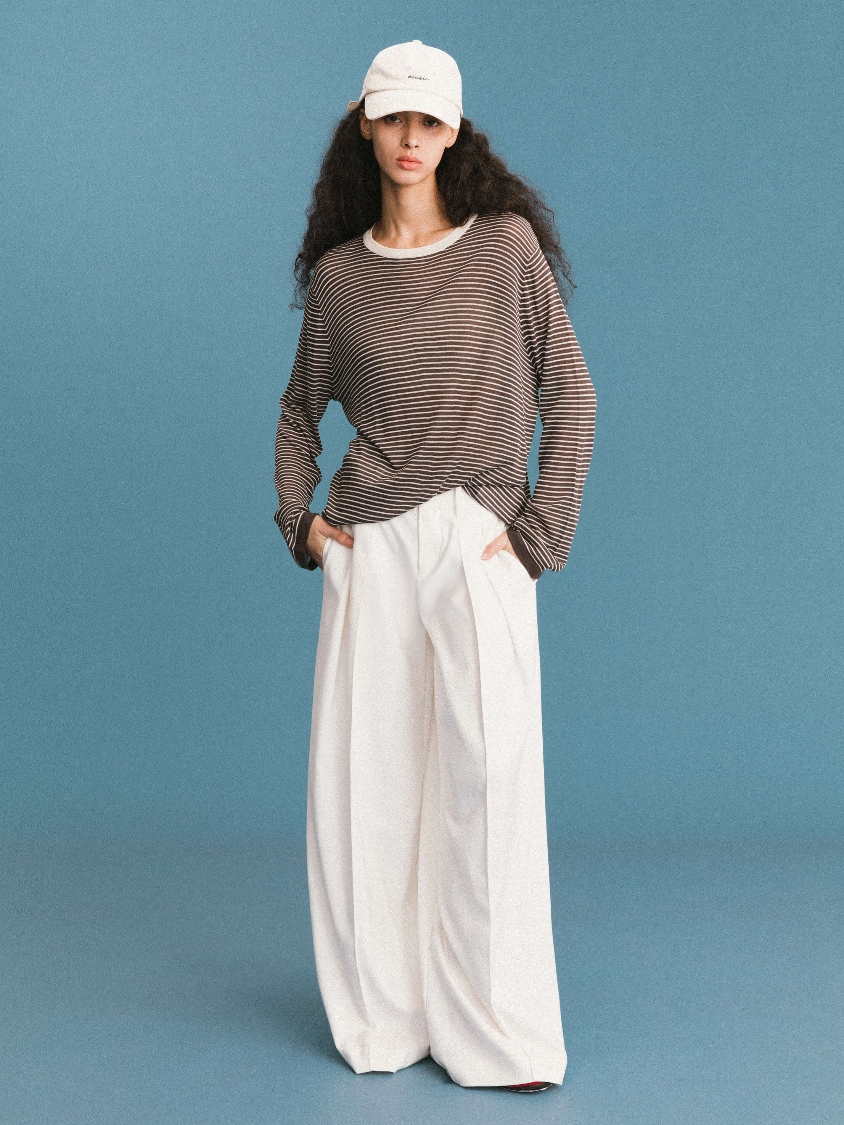 ONE BY CUBIC Thin Stripped Knitwear Jumper-2