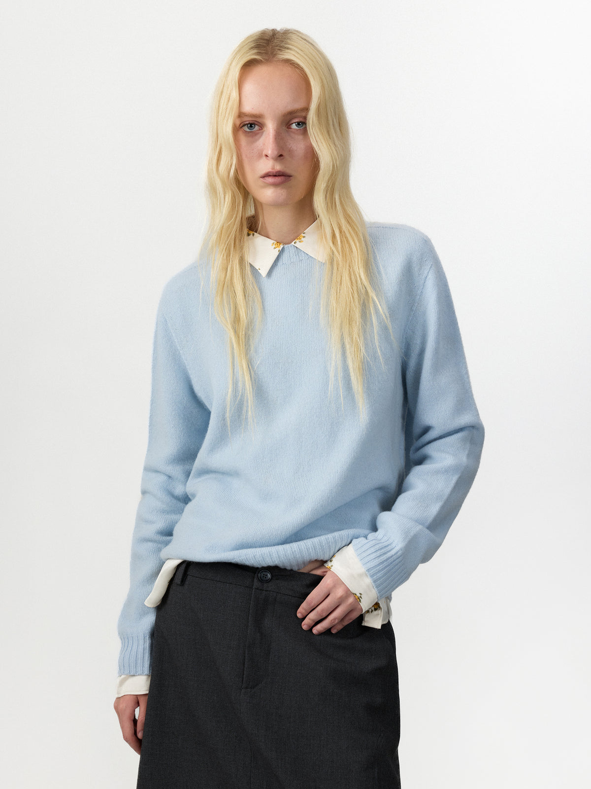 CUBIC 100% Wool Relaxed‑Fit Sweater-2