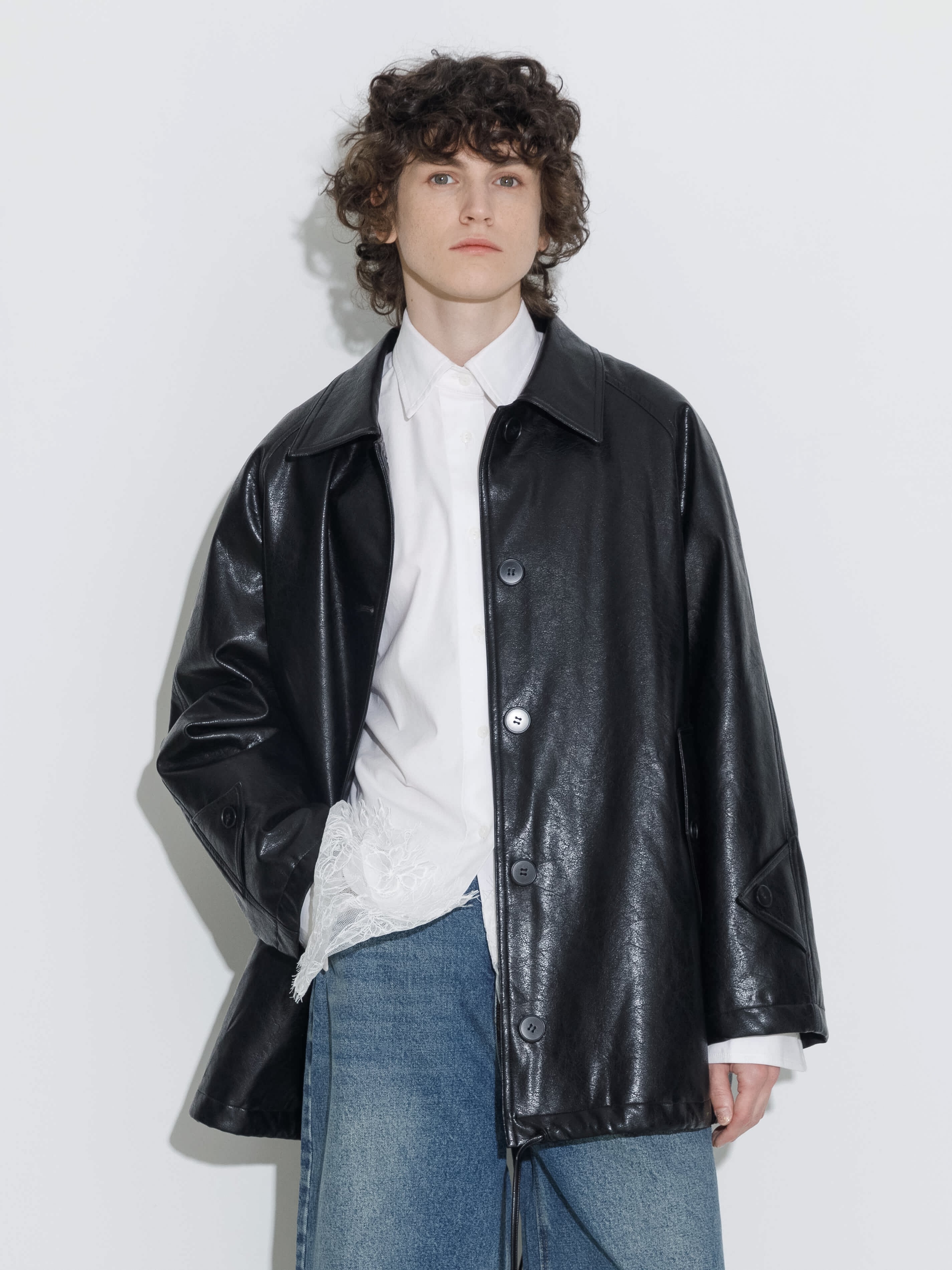 Black Tailored Down Jacket-2