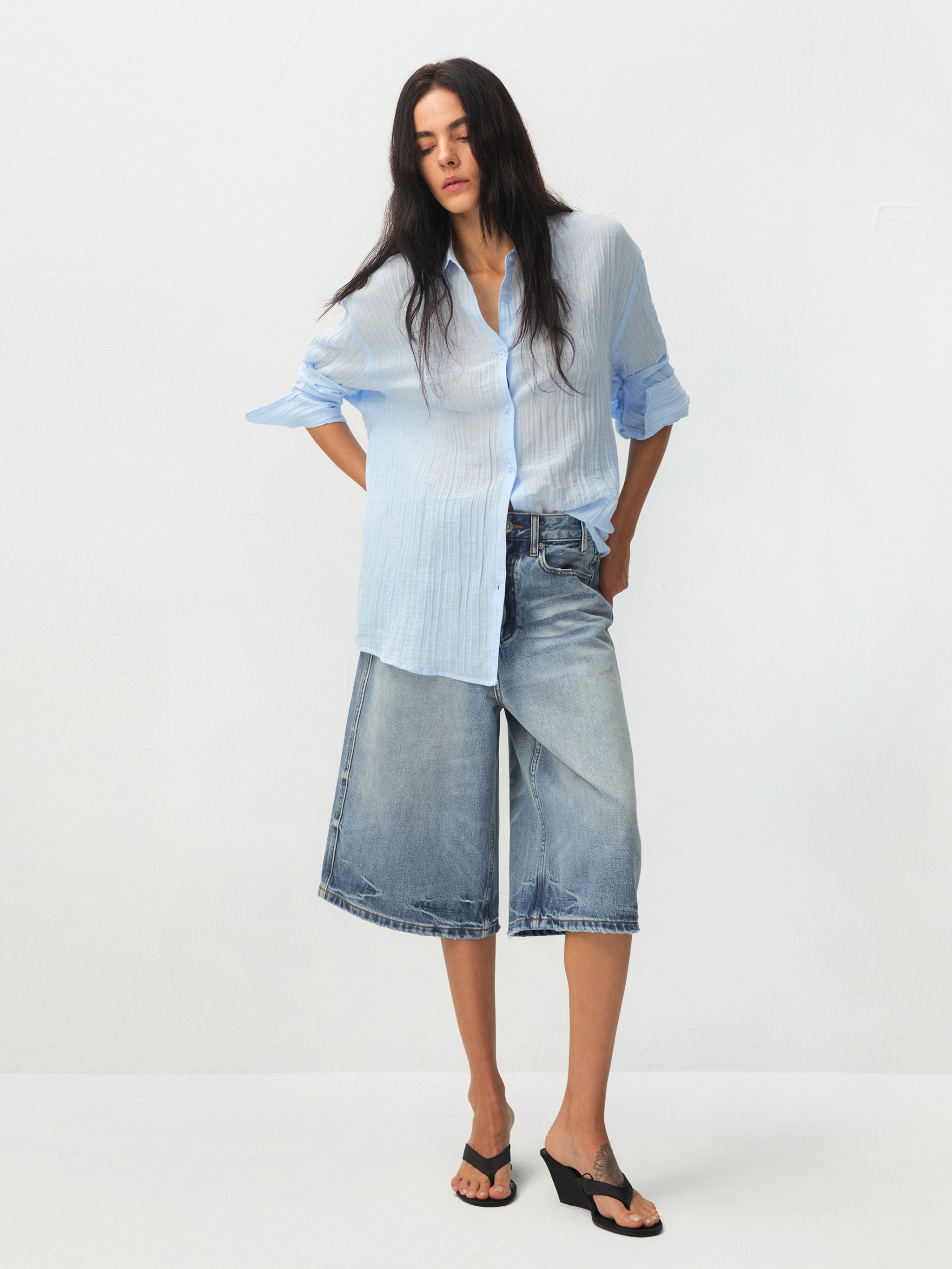 CUBIC Ramie Lightweight Long-Sleeved Shirt-2