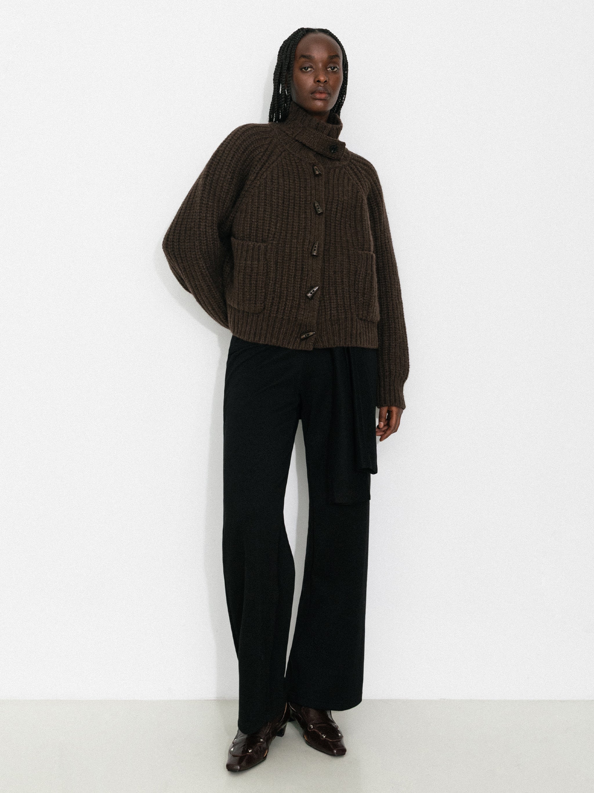 Casual Drawstring Waist Straight Pants-2