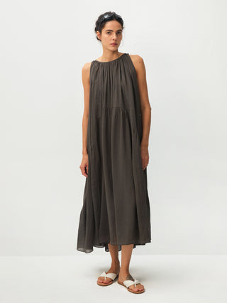 CUBIC Tiered Halter Neck Lyocell Midi Dress