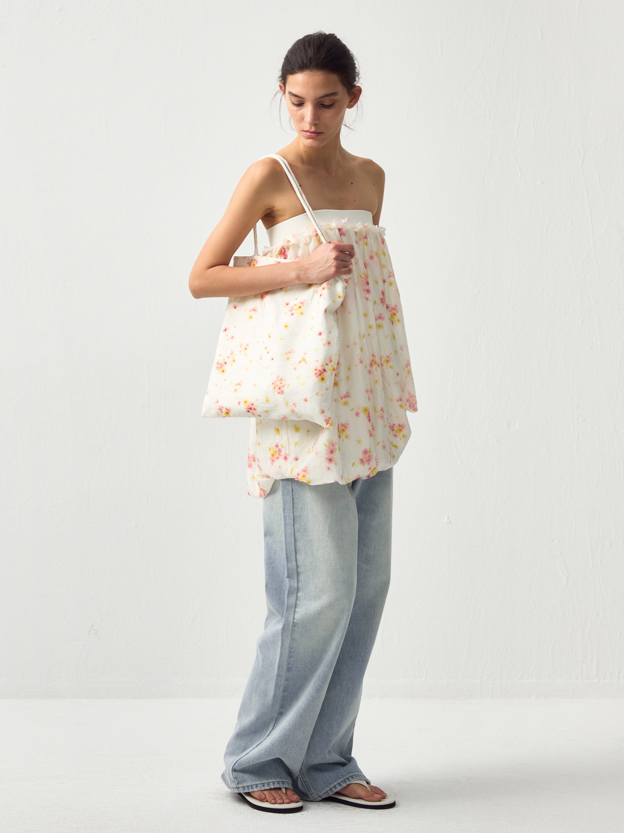 CUBIC Floral Print Shoulder Bag-2