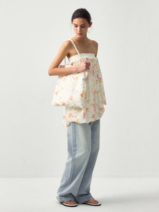 CUBIC Floral Print Shoulder Bag