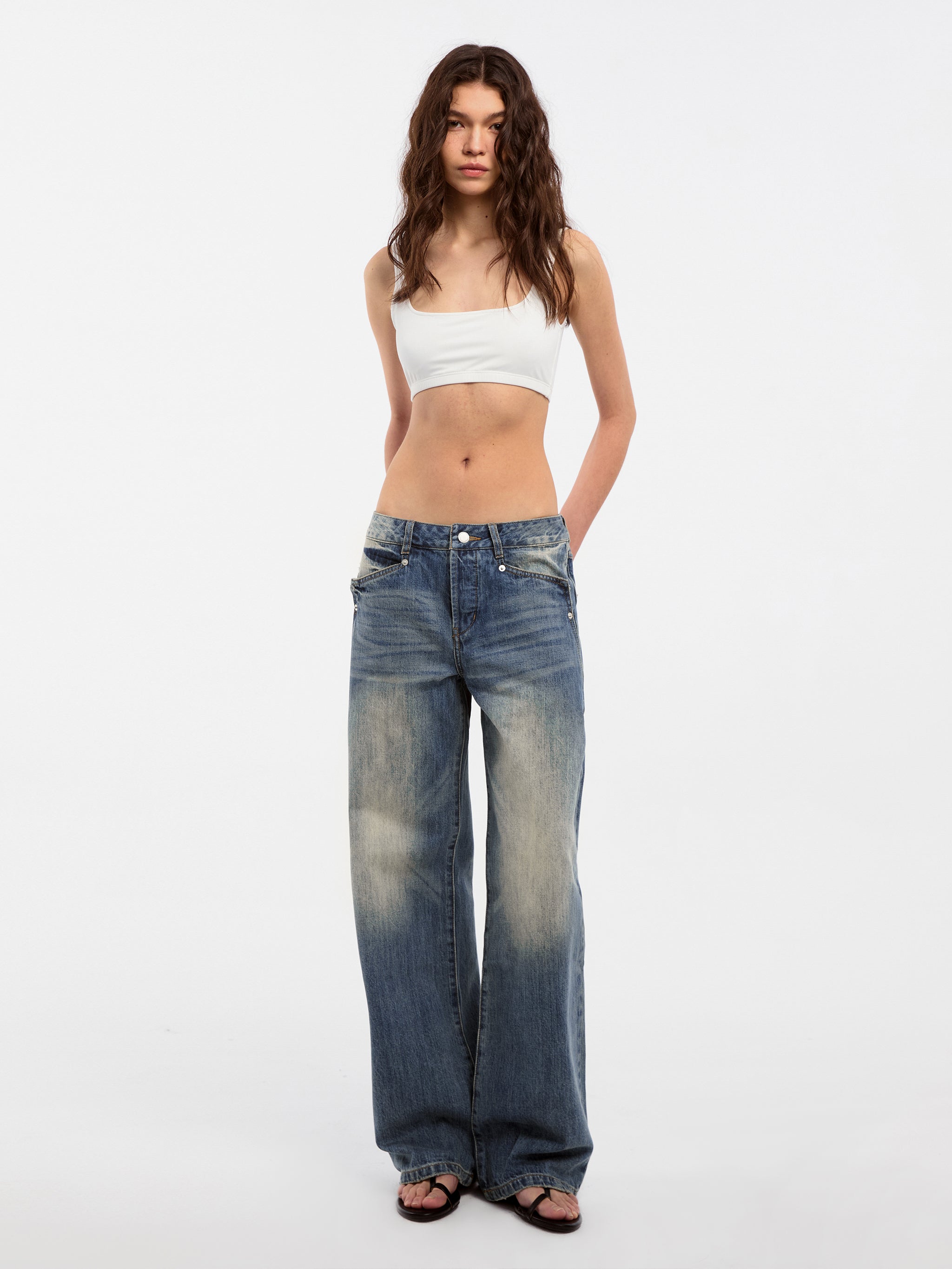 CUBIC U-neck Tank Top-2