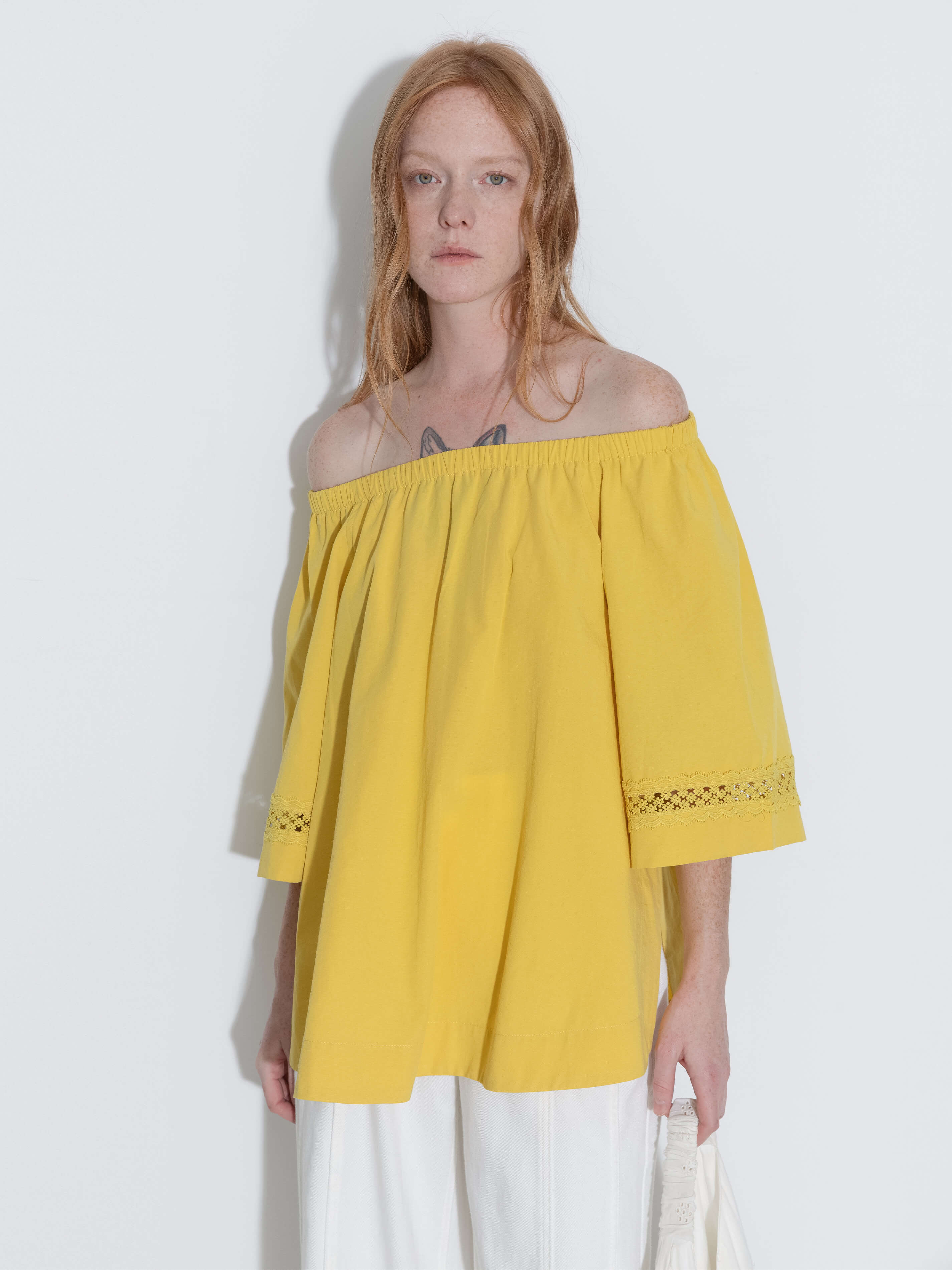 Off-Shoulder Short Sleeve Top-2