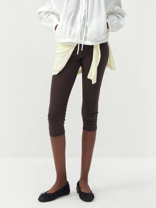 CUBIC Fold-Over Waist Capri Leggings