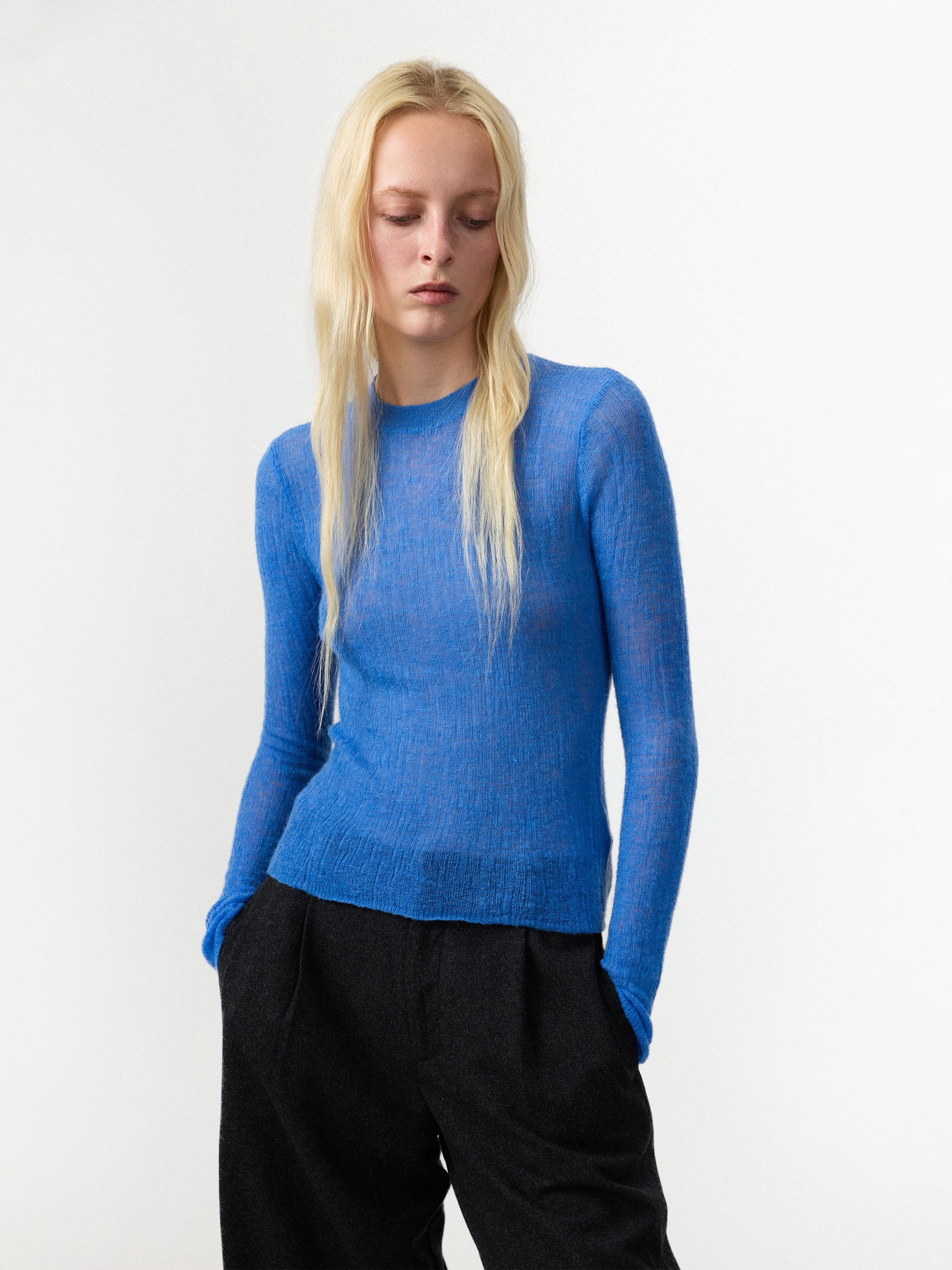 CUBIC Alpaca Blend Crew Neck Sweater-2