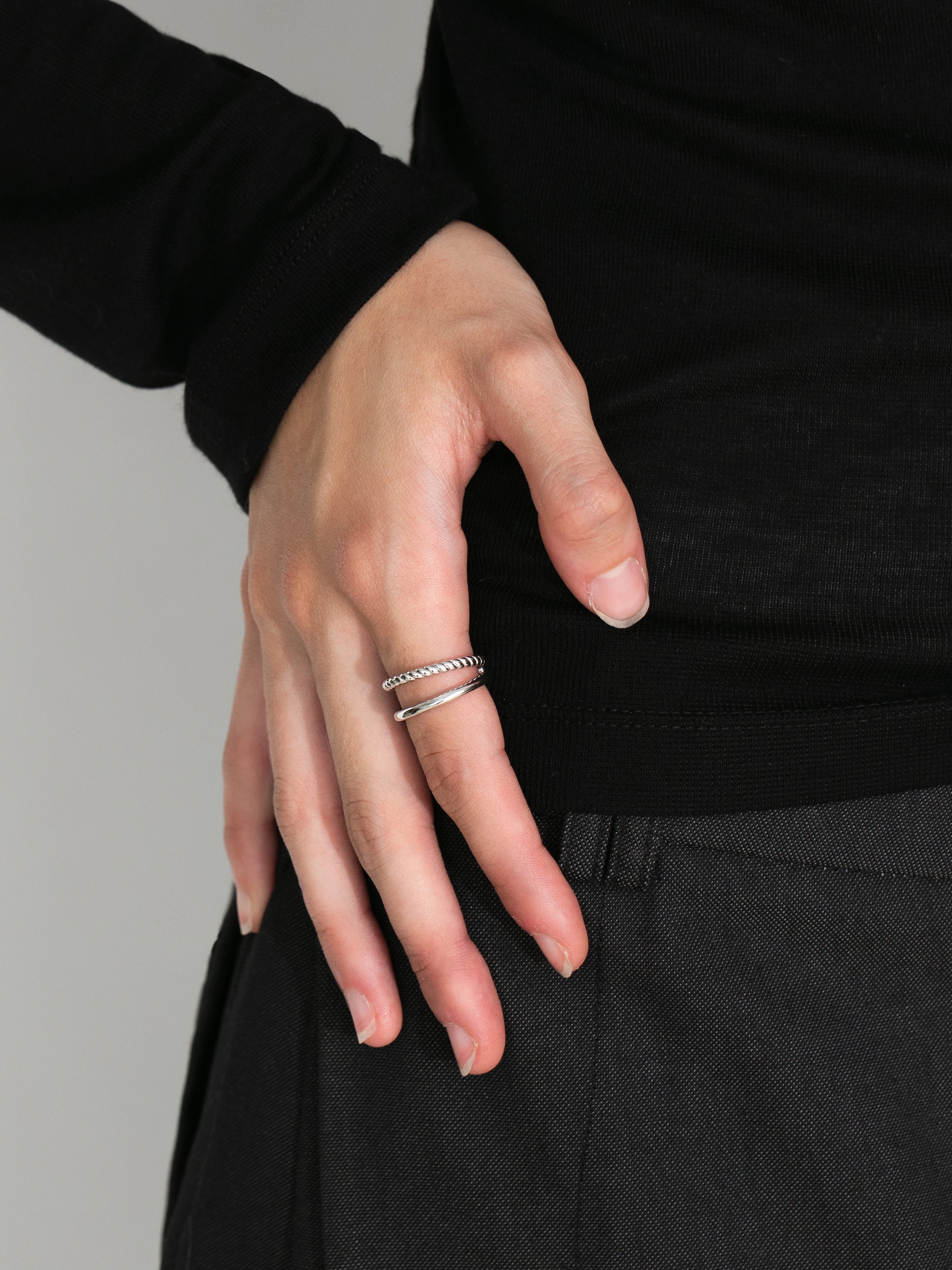 Double-Twist Open Ring-2