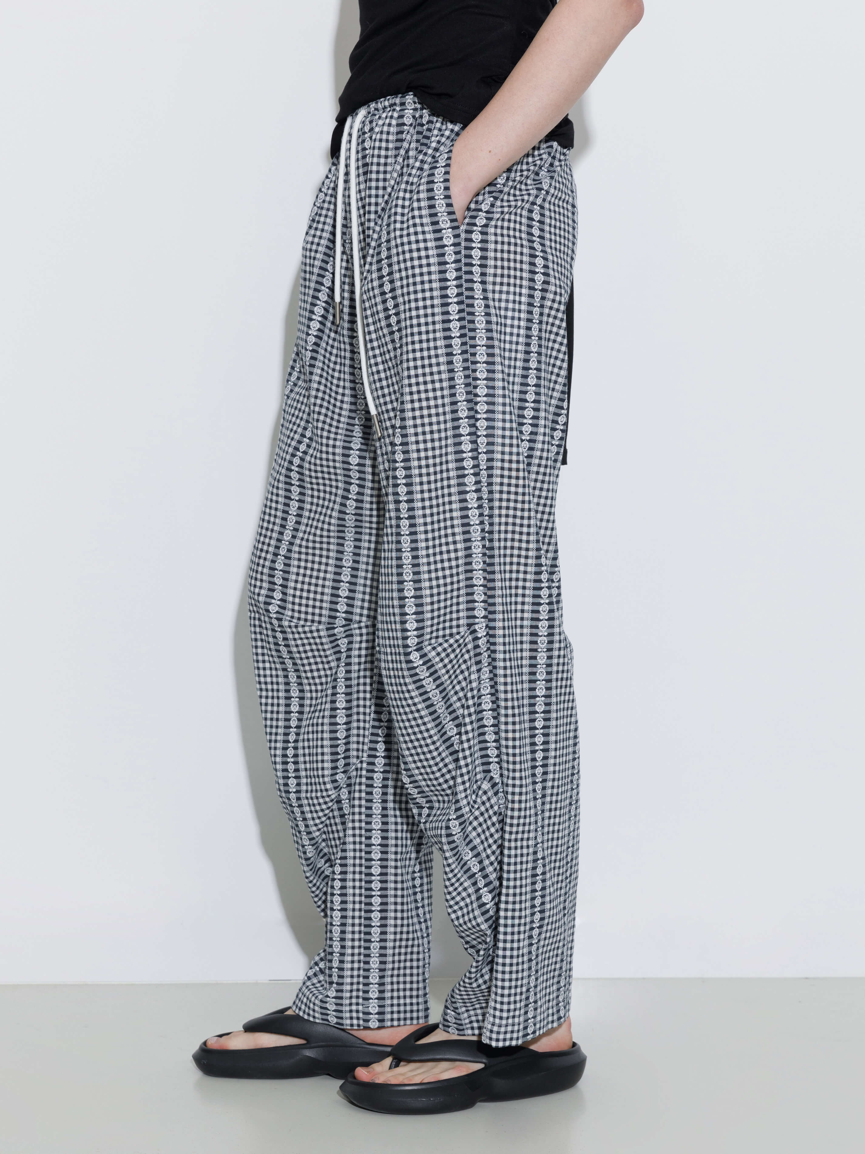 Lightweight 100% Cotton Loose Fit Casual Pants-2