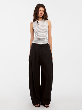 CUBIC Lyocell Striped Linen Vest